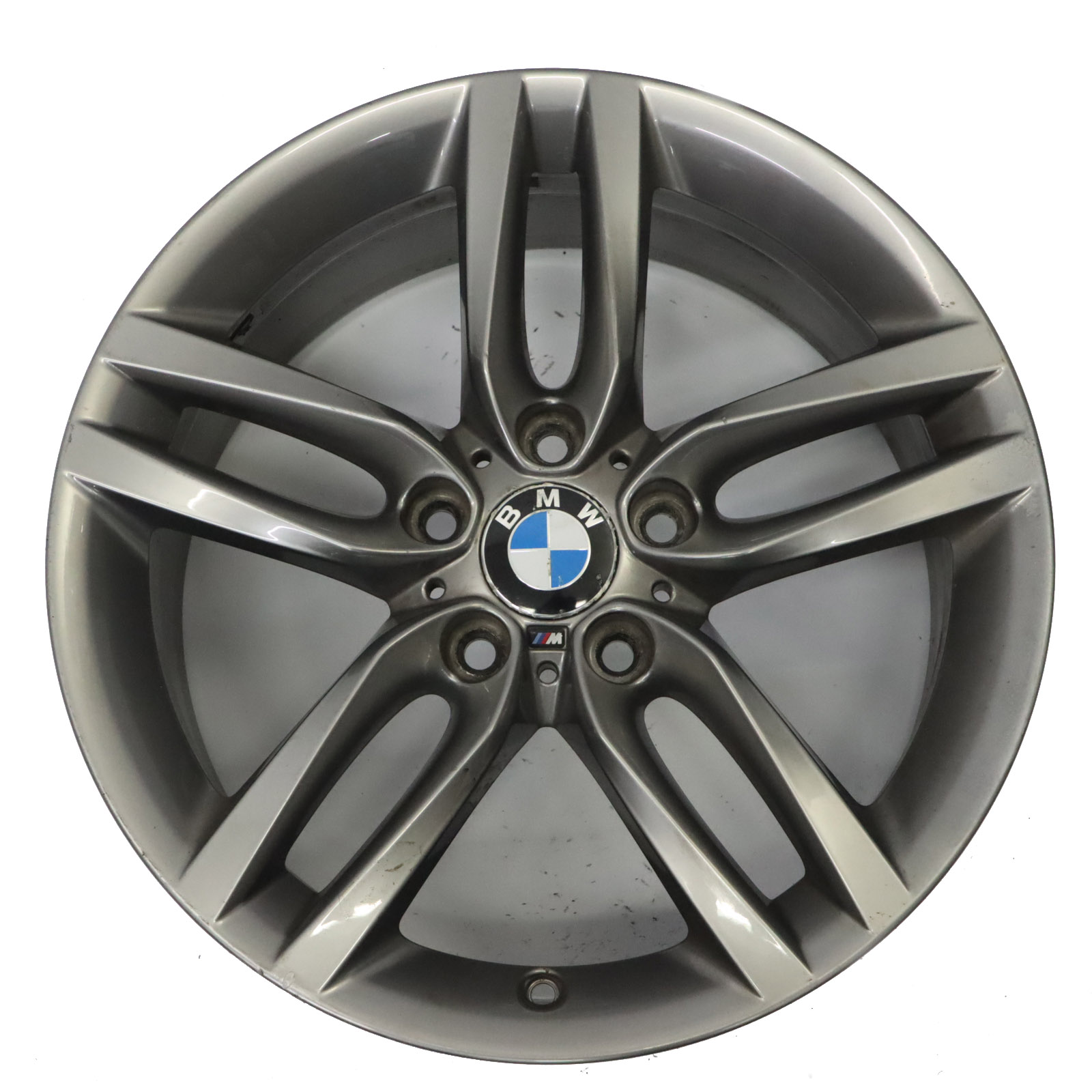 BMW F20 Ferric Grau Leicht metall felge hinten 18" 8J ET:52 M Doppelspeiche 461