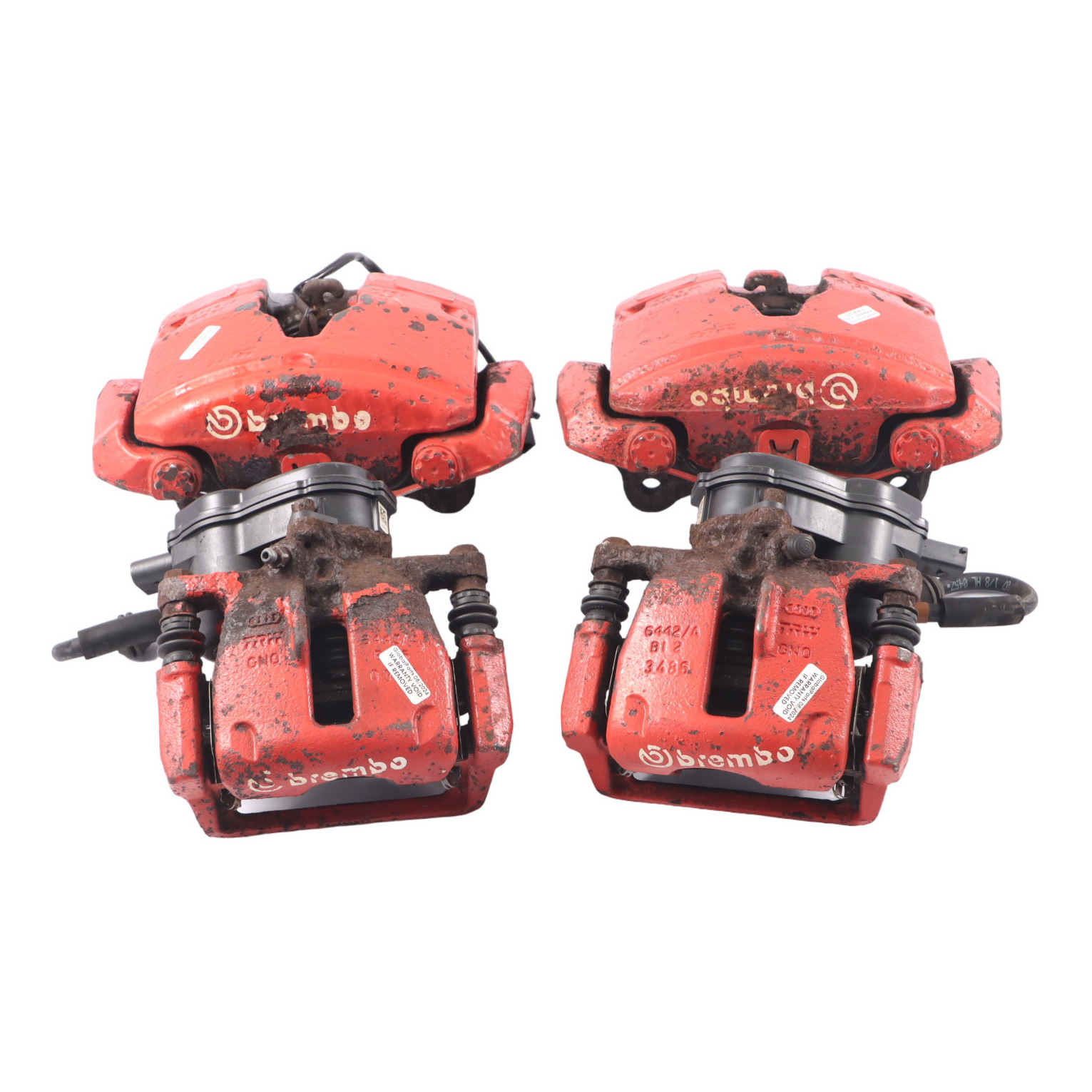 Audi A4 B8 A5 8T Brake Caliper Front Rear Wheel Brake Unit Set Red Painted