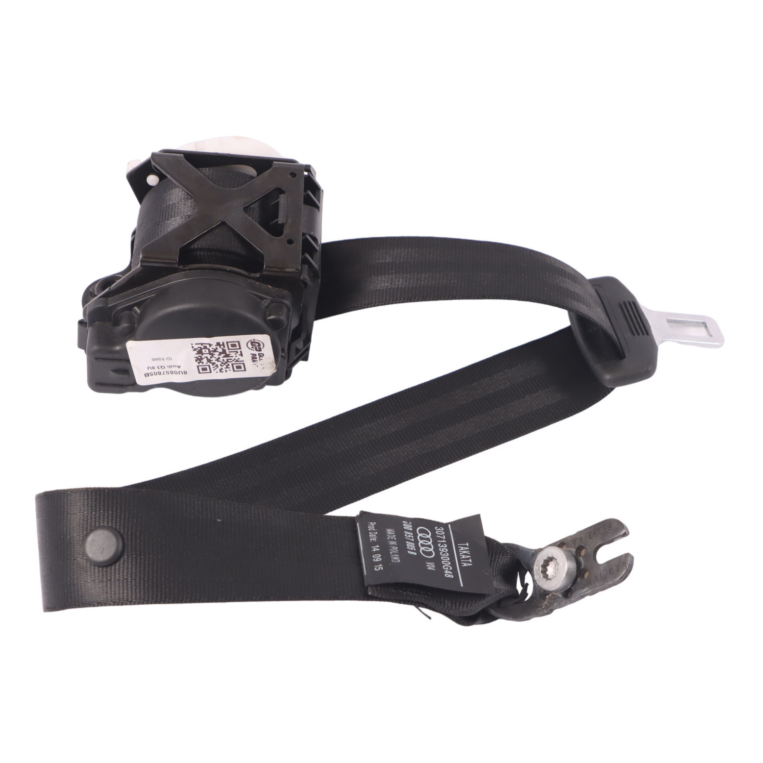 Audi Q3 8U Rear Upper Seat Belt Left Right N/O/S 8U0857805B