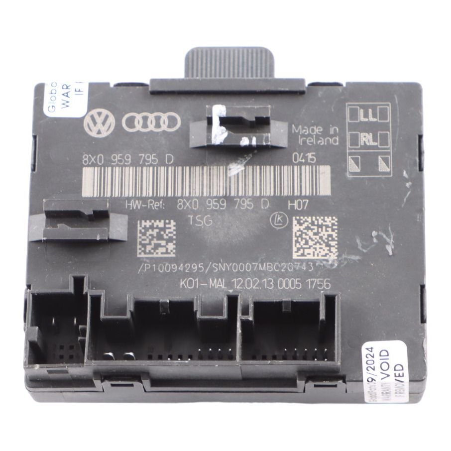 Audi A1 8X Türmodul Hinten Links Steuergerät ECU 8X0959795D