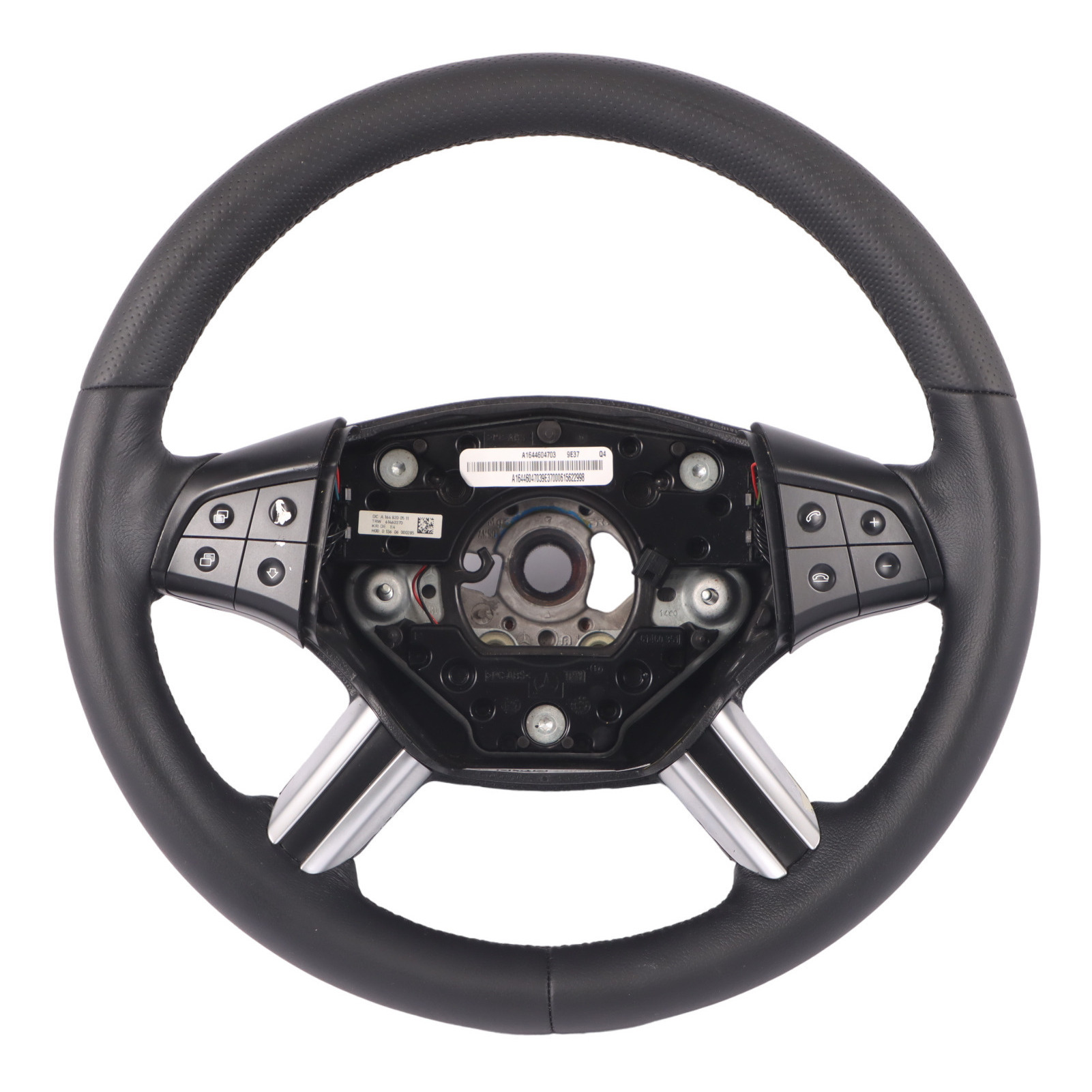 Mercedes ML W164 NEW Black Leather Steering Wheel Multifunction A1644604703