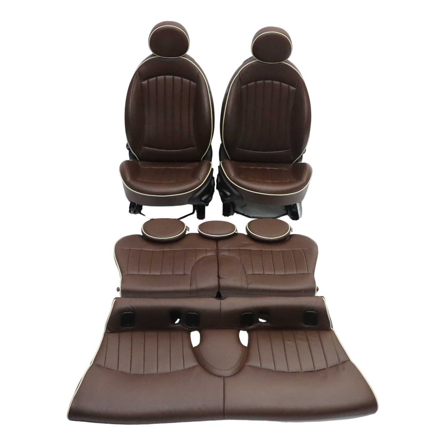 Ledersitze Mini R55 Clubman Sport Vorne Hinten Hot Chocolate Lounge Interieur