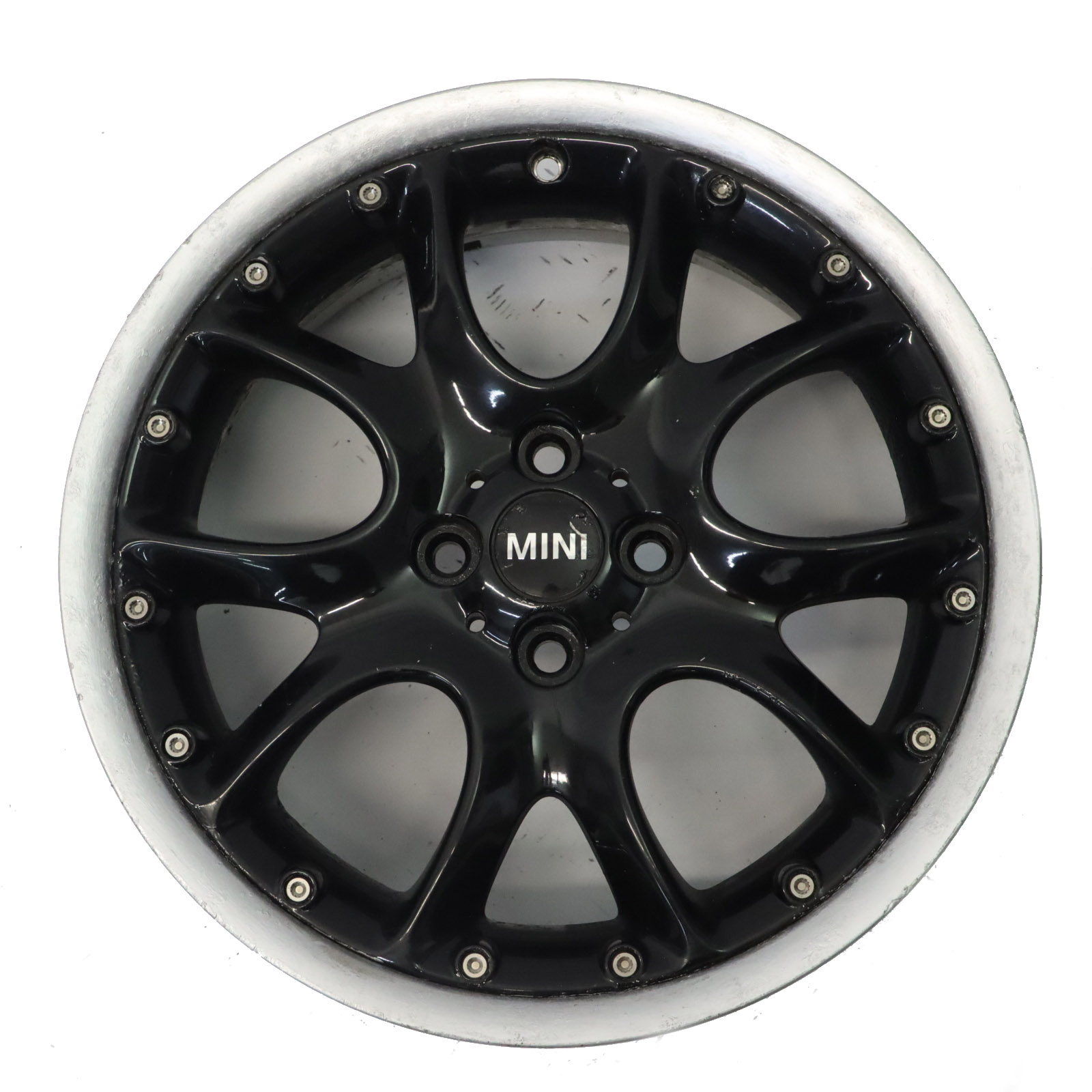 Mini Cooper One R50 R53 R56 Schwarz Felge 7J 17" ET:48 Web Spoke Composite 98