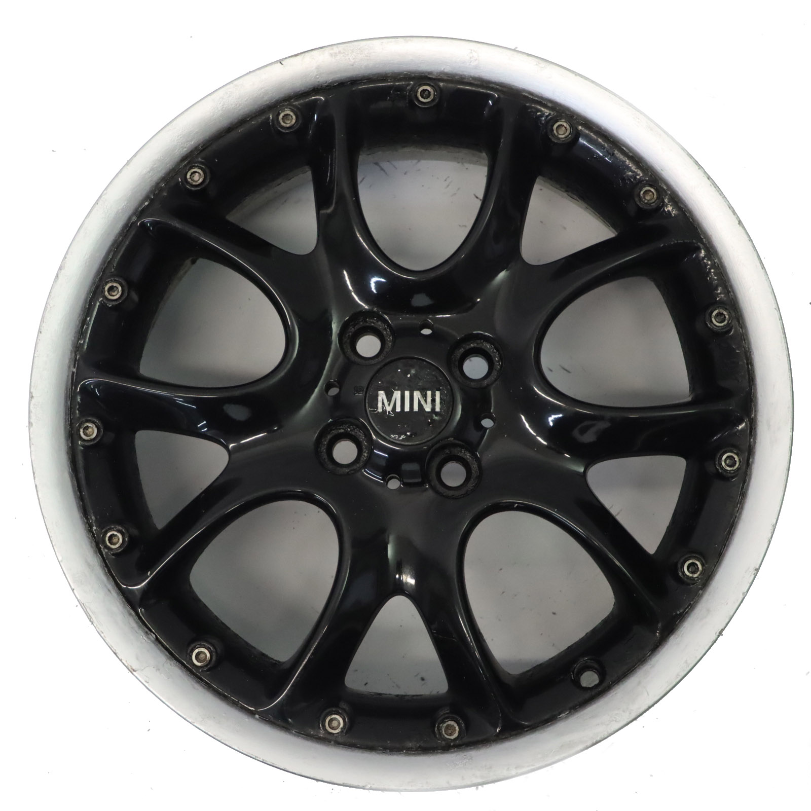 Mini Cooper R50 R56 Schwarz Felge 17" ET:48 7J Web Cross Spoke 98