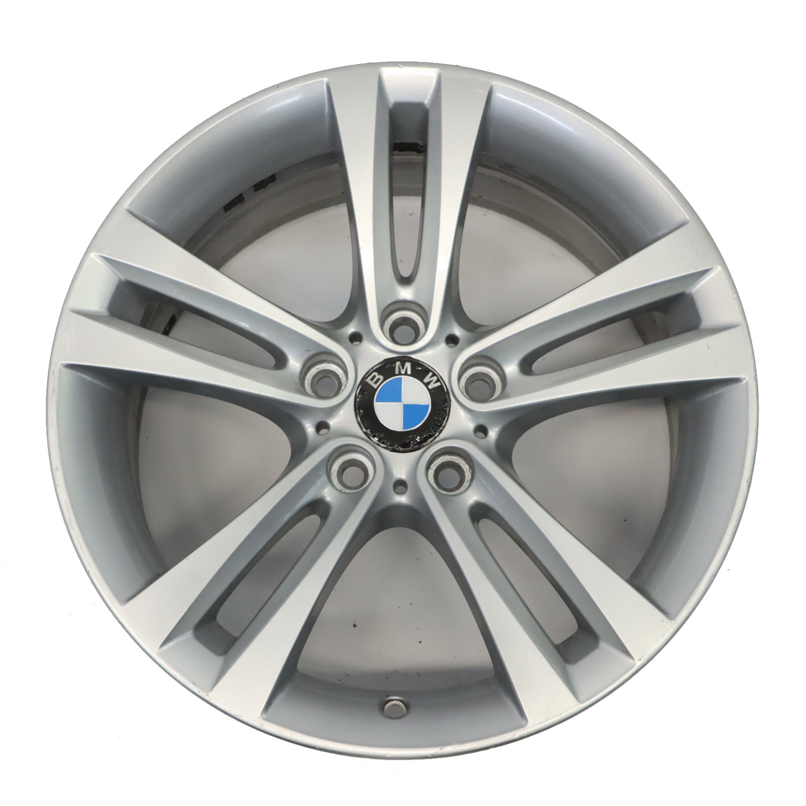 BMW F30 F31 F32 F33 Silver Wheel Alloy Rim 18" Double Spoke 397 ET:34 8J 6796247