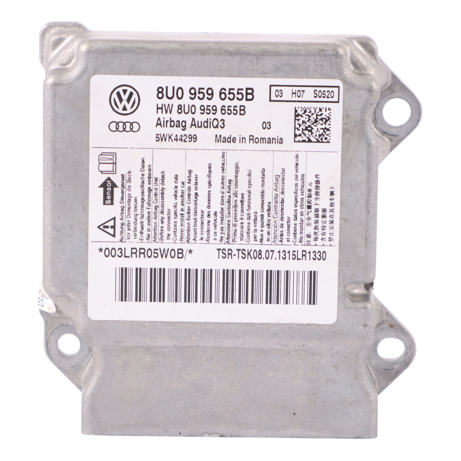 Audi Q3 8U Air Modul Steuergerät SRS System ECU 8U0959655B