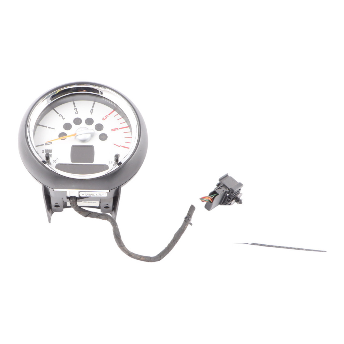 Mini R60 Tachometer Gauge Revolution Counter Clock Chrome 9243878