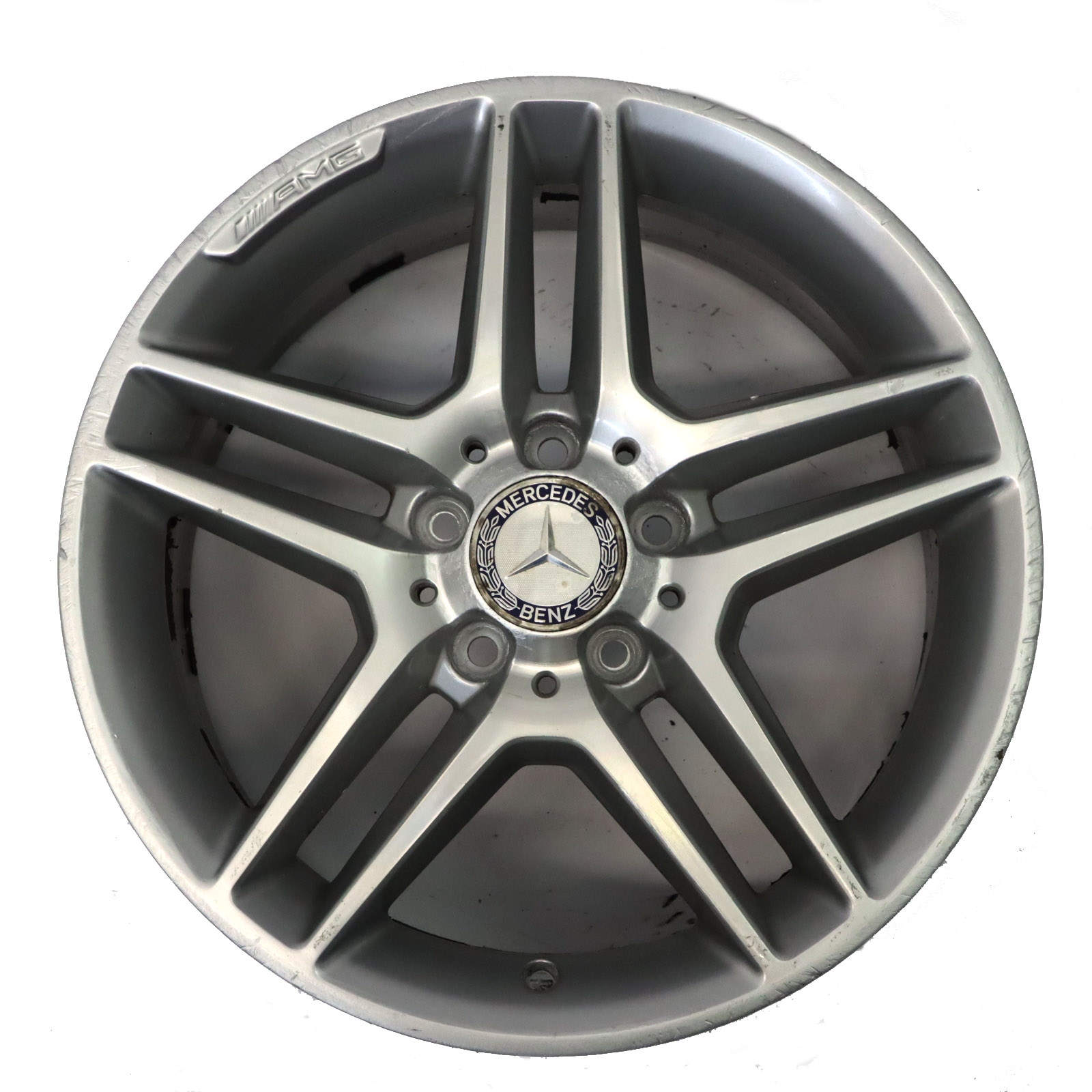 Mercedes W204 AMG Silberne Leicht Metall Felge 17" ET:47 7,5J A2044019602