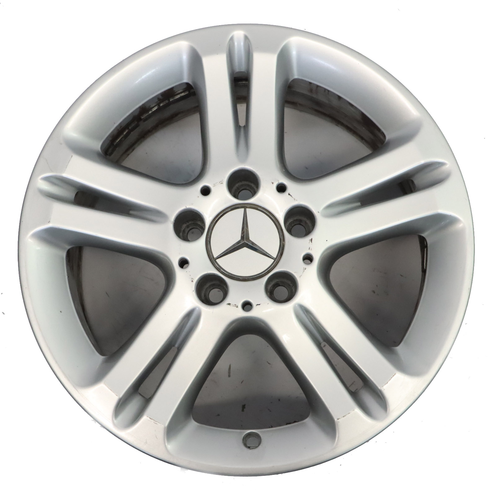 Mercedes W211 Silber Felge 16" 5 Doppel Speiche ET:42 7,5J A2114017102