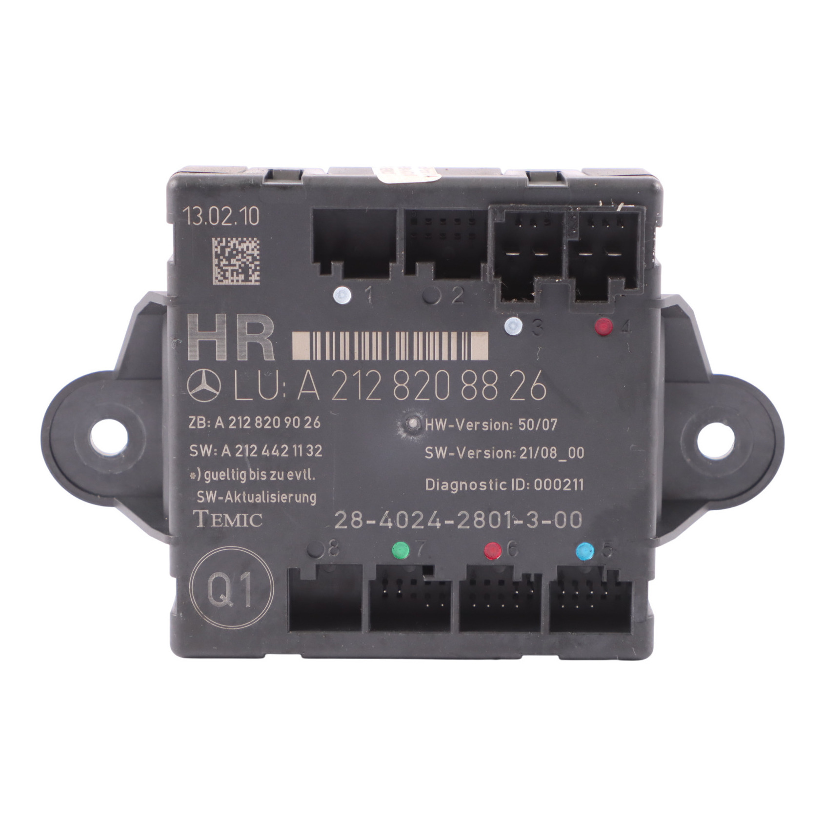 Mercedes W212 Türsteuerungsmodul ECU Hinten Rechts A2128208826