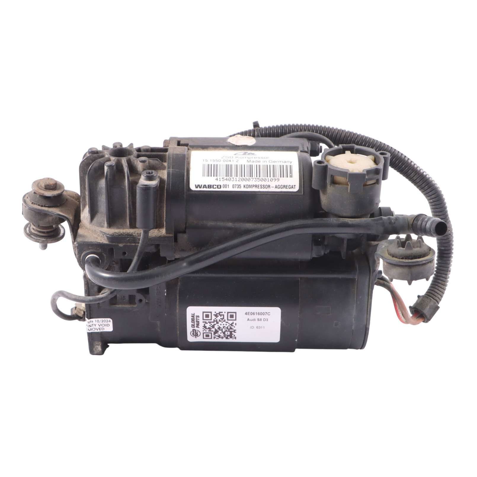 Audi A8 D3 S8 4E Wabco Luftversorgung Aufhängung Kompressor Motor 4E0616007C