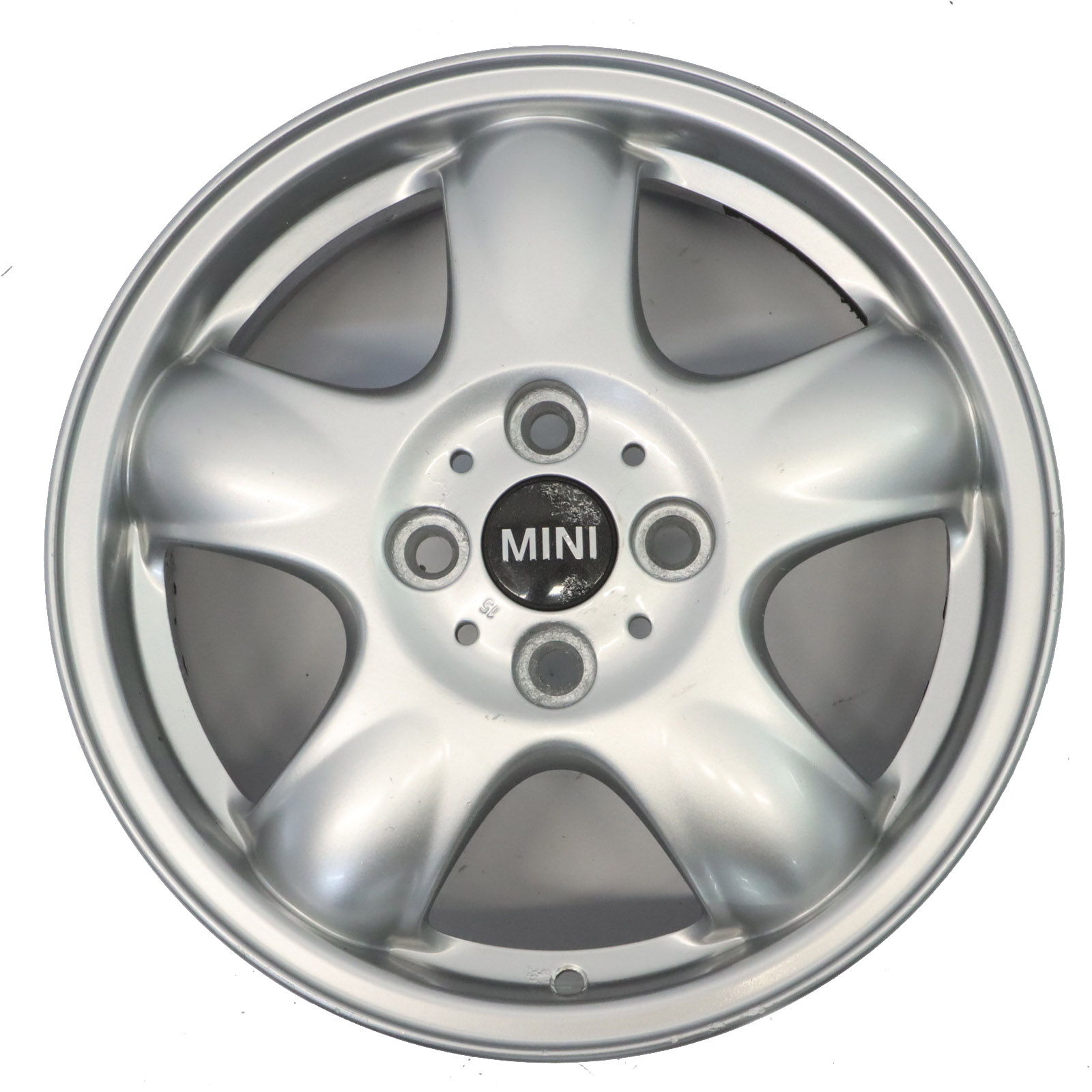 Mini Cooper R50 R56 Alu Felge Alufelge Silber 15" 5 Star Spooler 100 6768498