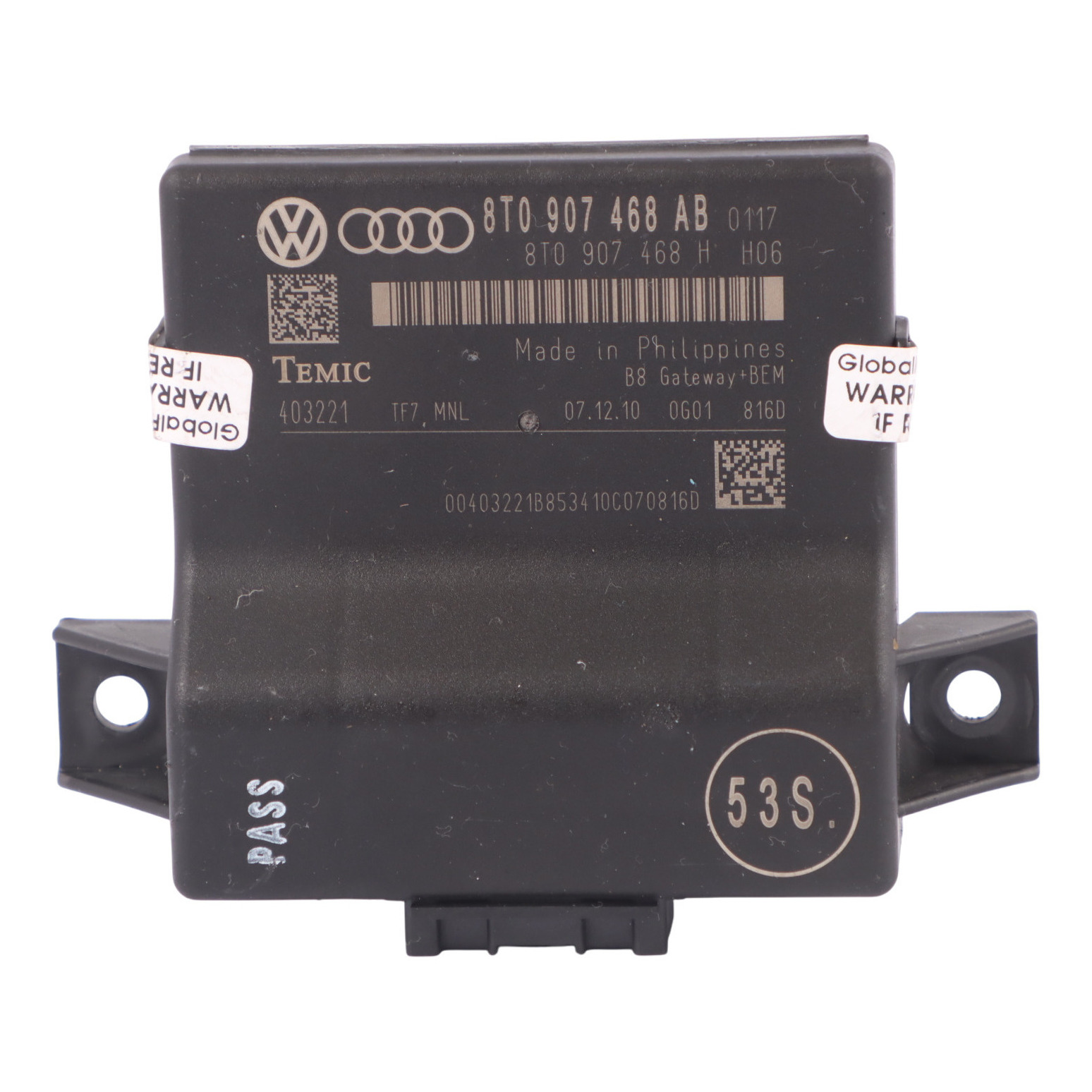 Audi A4 B8 2.0 TDI CAGA Gateway Interface Steuergerät ECU 8T0907468H