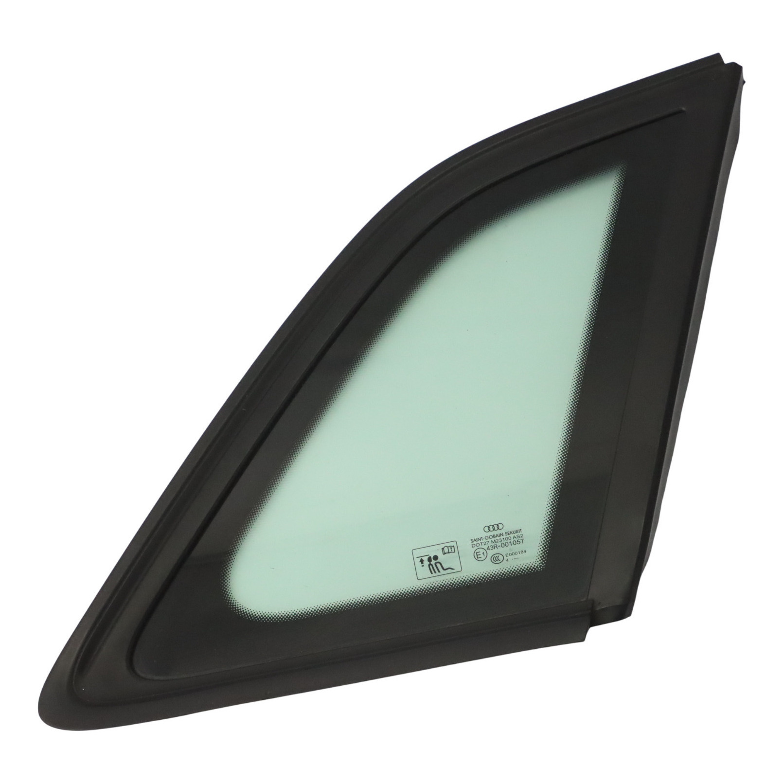 Audi A3 8V Window Glass Rear Door Right O/S Quarter Green AS2 8V4845300