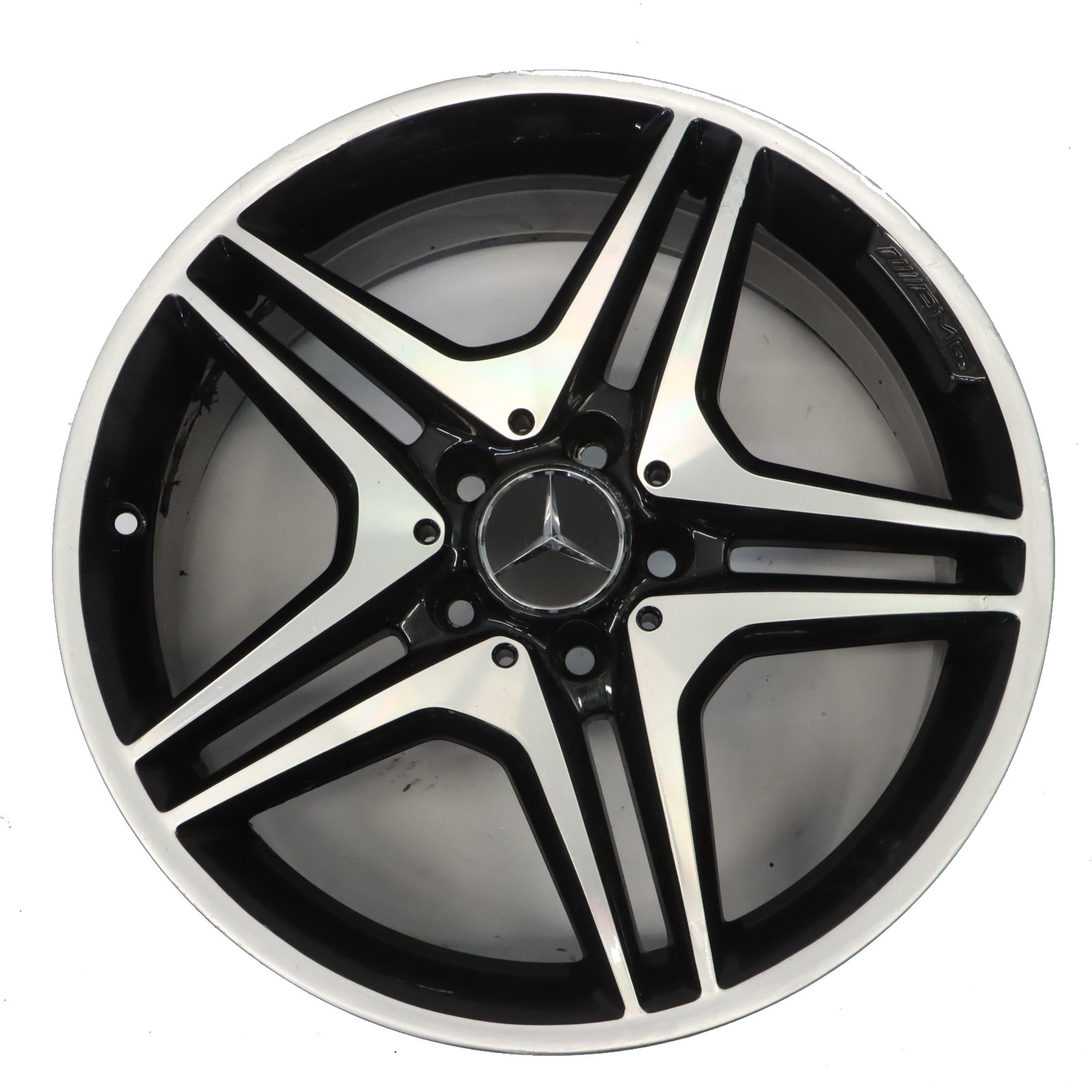 Mercedes W176 W246 AMG Wheel Alloy Rim 18" 5 Double Spoke ET:52 7.5J A1764010302