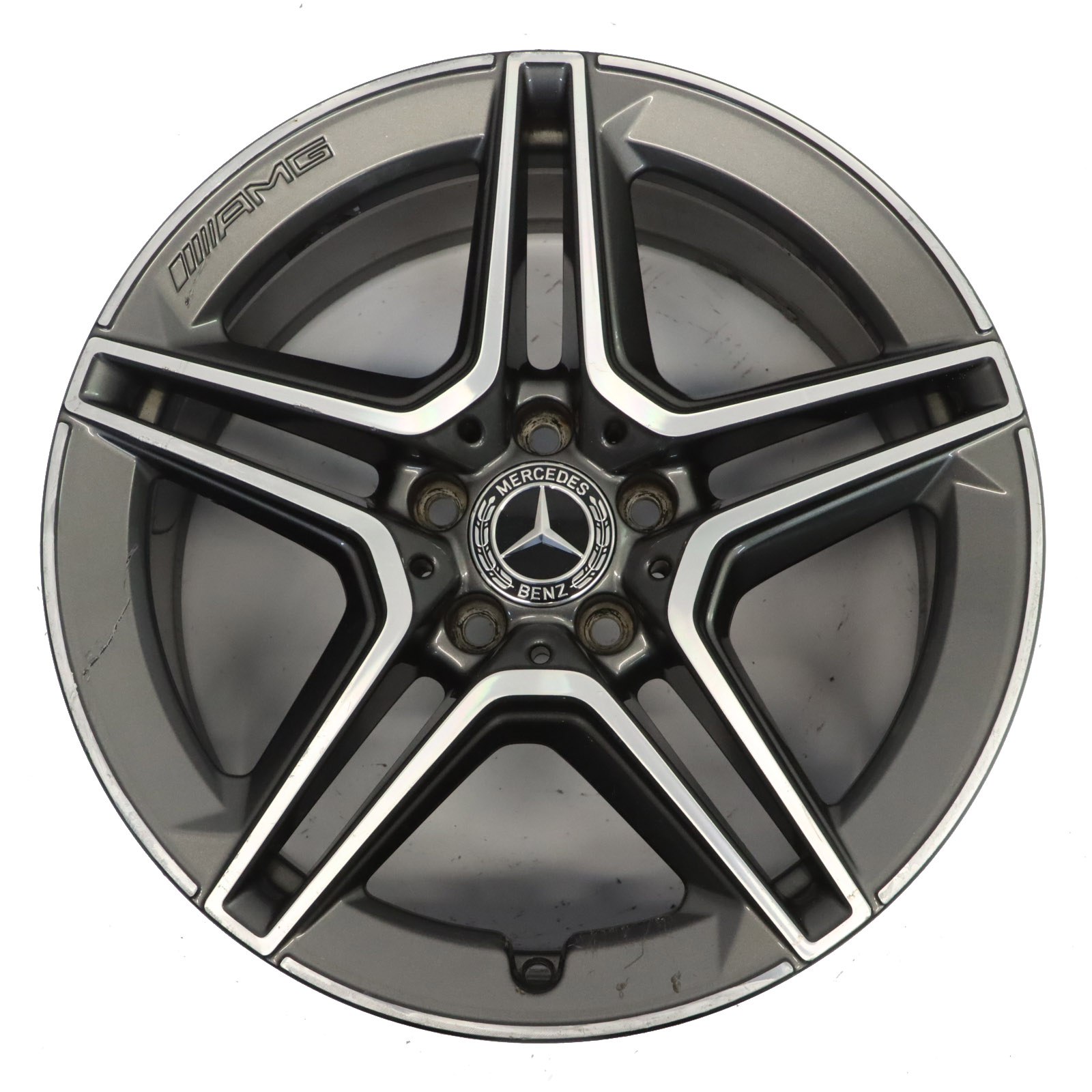 Mercedes W205 Rear Alloy Wheel Rim AMG 18" ET:49 8,5J 5 Double Spoke A2054019600