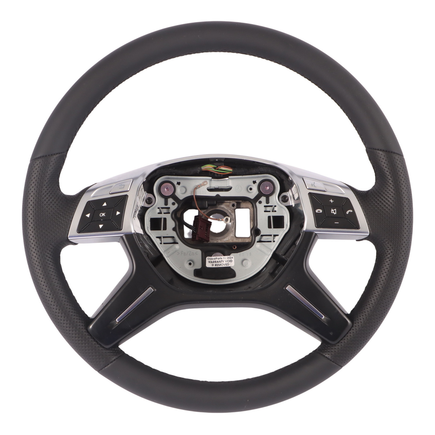 Mercedes W204 NEW Black Leather Steering Wheel Multifunction A2464605203