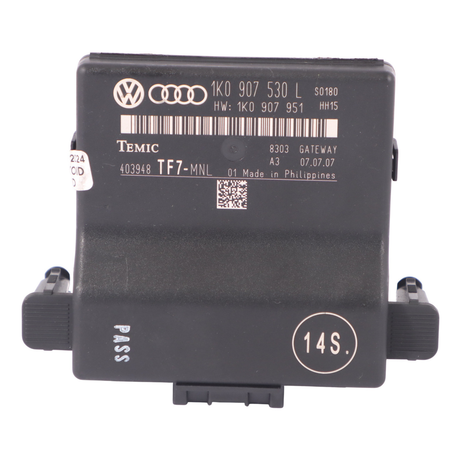 Audi TT 8J Volkswagen Golf Mk5 Puerta enlace Unidad ControlMódulo ECU 1K0907530L