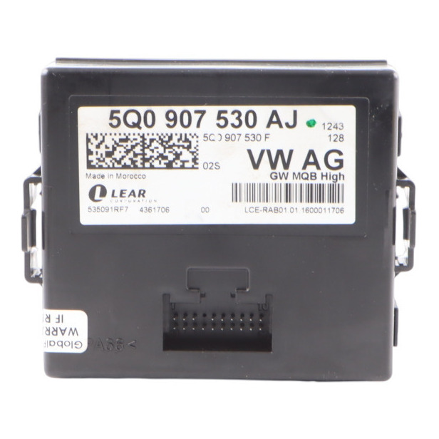 Audi RS3 8V Gateway Módulo de Control GCM Unidad ECU 5Q0907530AJ