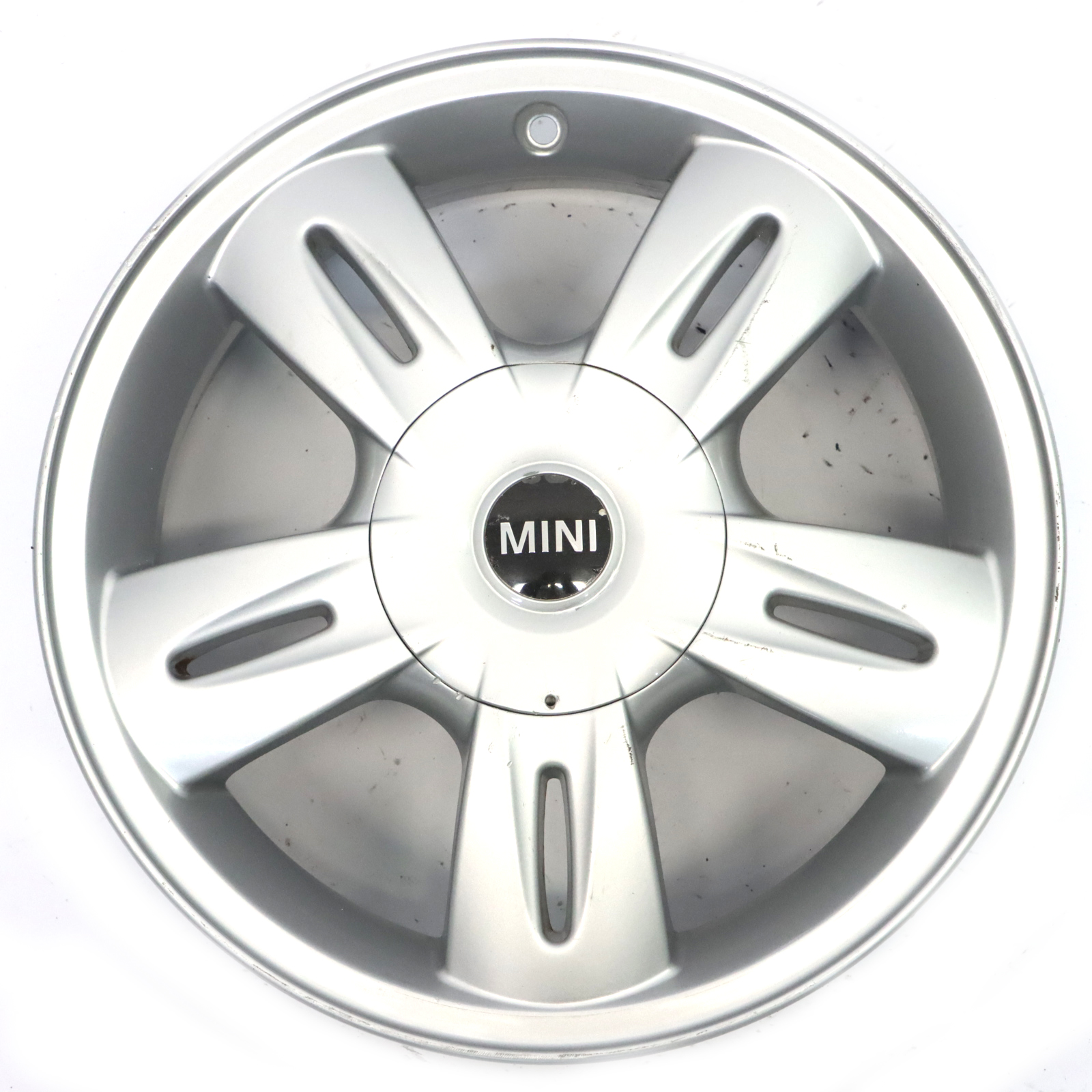 Mini R50 R52 Silberne Leichtmetallfelge 15" 5,5J ET:45 5 Star Rocket 93