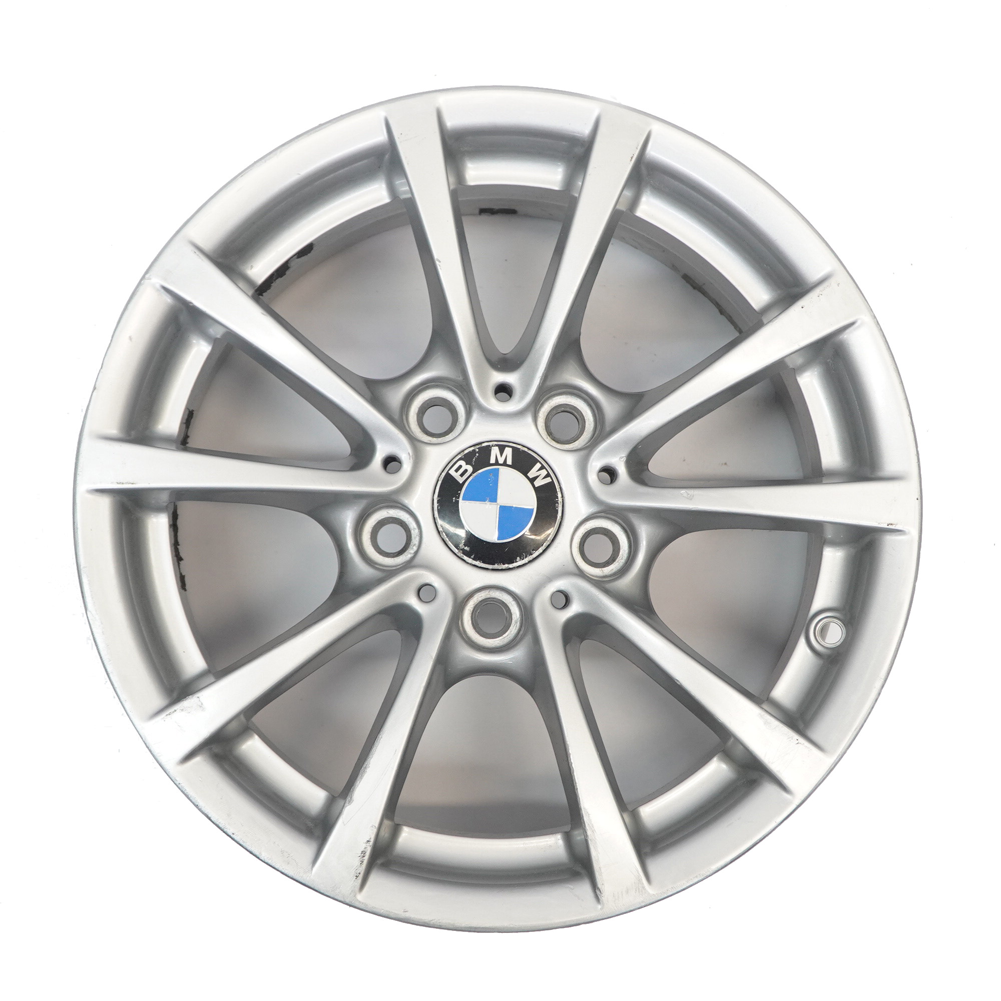 BMW F30 F31 F36 Silver Alloy Wheel Rim 16" 7J ET:31 V-spoke 390 6796236