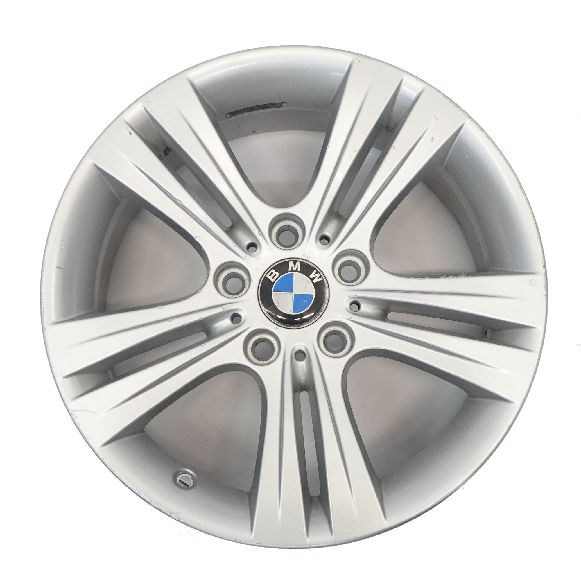 BMW F30 F31 F32 Silver Alloy Wheel Rim 17" Double Spoke 392 ET:37 7,5J 6796239