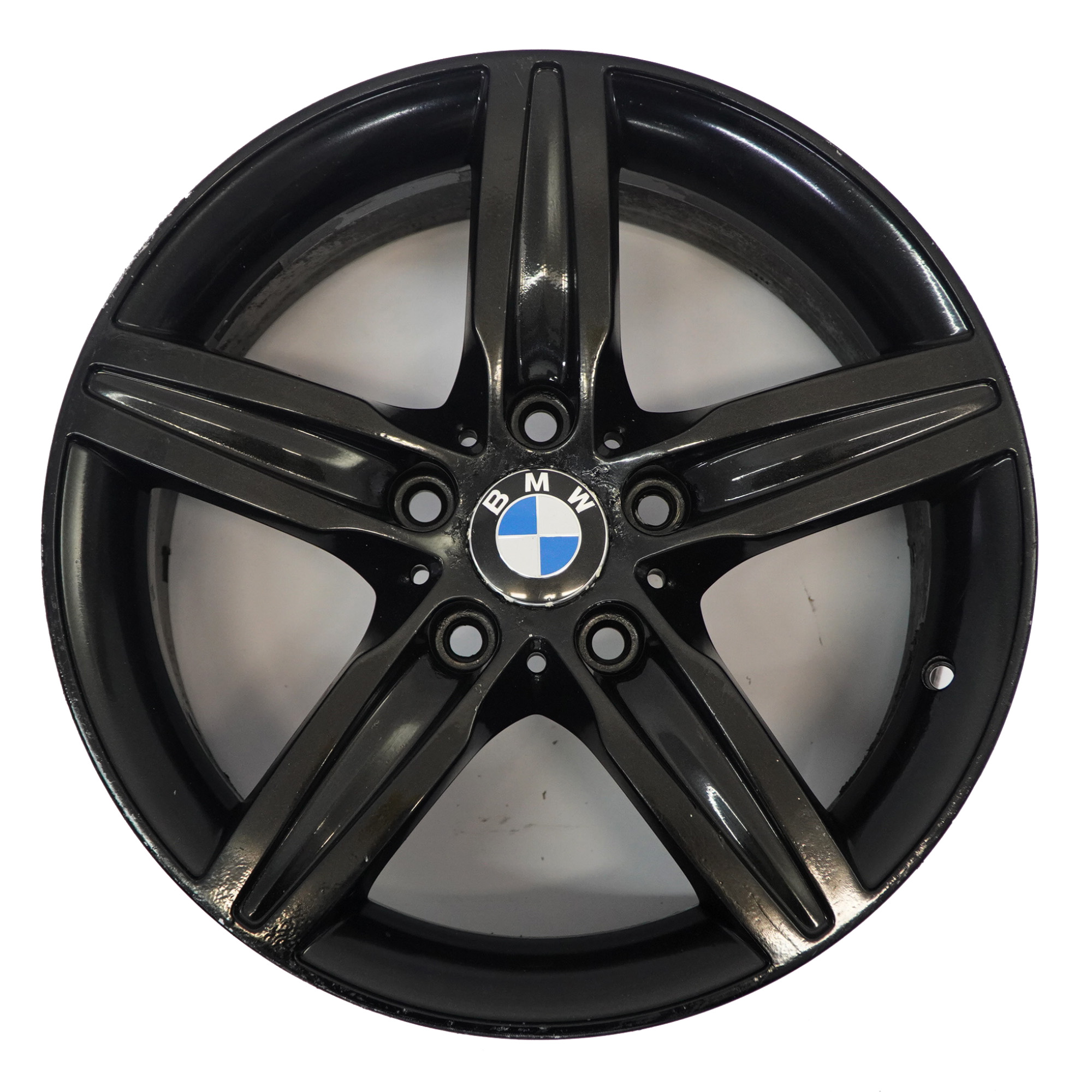 BMW F20 F21 Schwarz Leicht Metall Felge 17" Sternspeiche 379 ET:43 7,5J 6850151