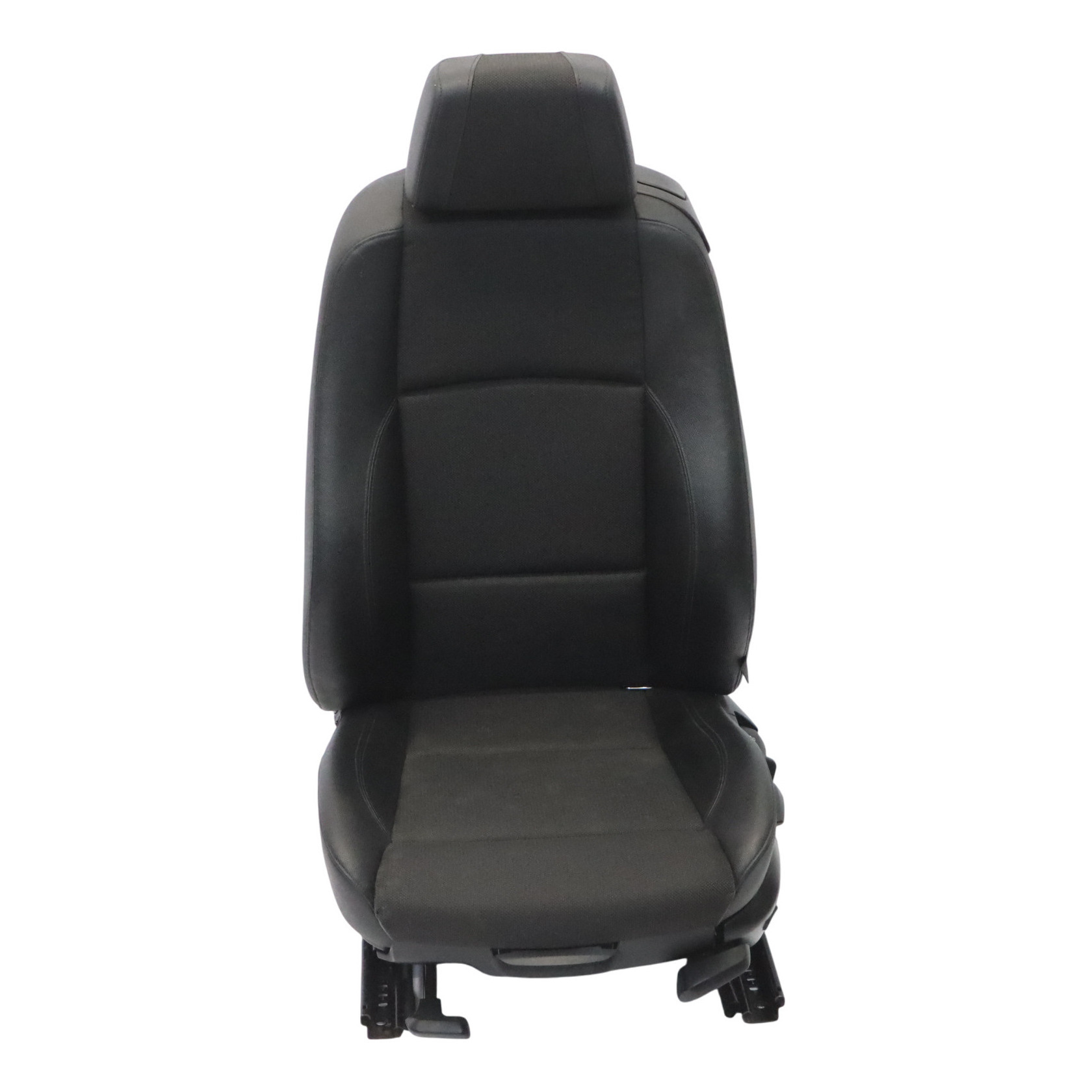 BMW E88 Convertible M Sport Front Left N/S Seat Black Cloth/Imitation Leather 