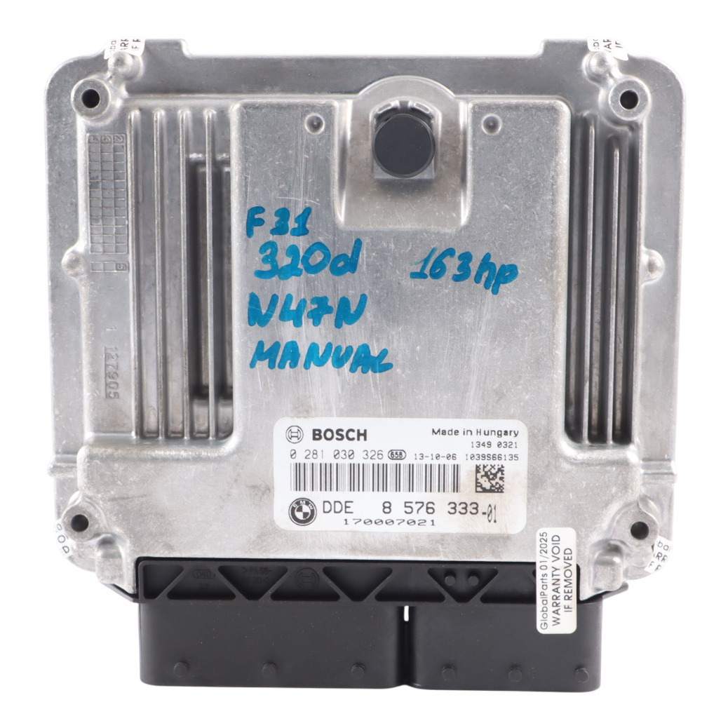 BMW F20 F30 F32 120d 320d 420d N47N 184HP Engine Unit ECU DDE 8576333 Manual