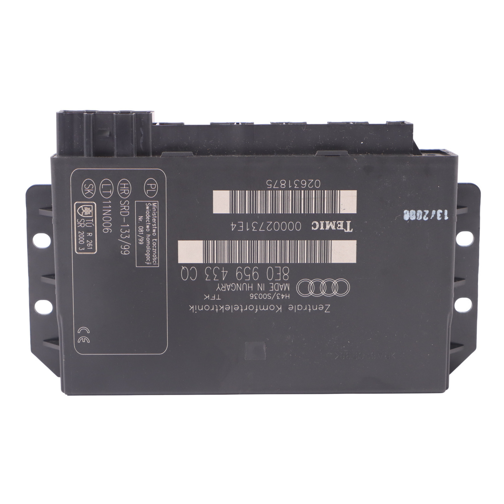 Audi A4 B7 Body Comfort Control BCM Moduł zasilania ECU 8E0959433CQ