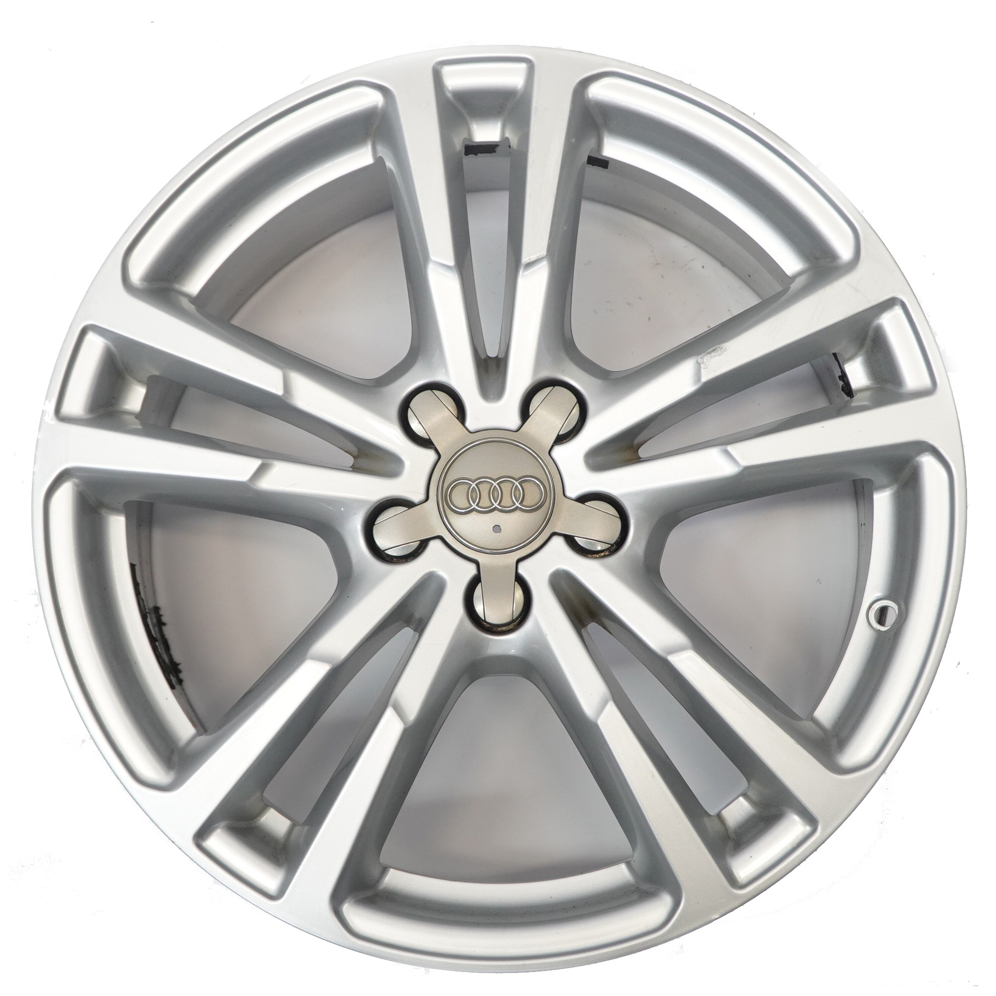 Audi Q3 8U Silver Wheel Alloy Rim 18" 7J ET:43 Double Star Spoke 8U0601025AJ