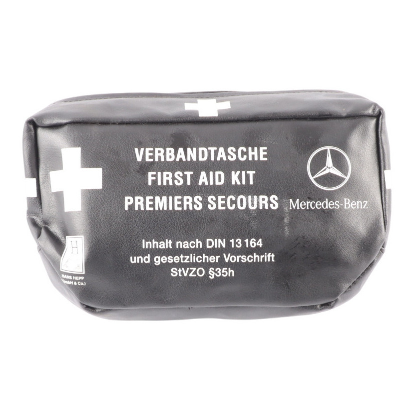 Mercedes Universal First Aid Emergency Medical Kit Black Pouch A0008600550