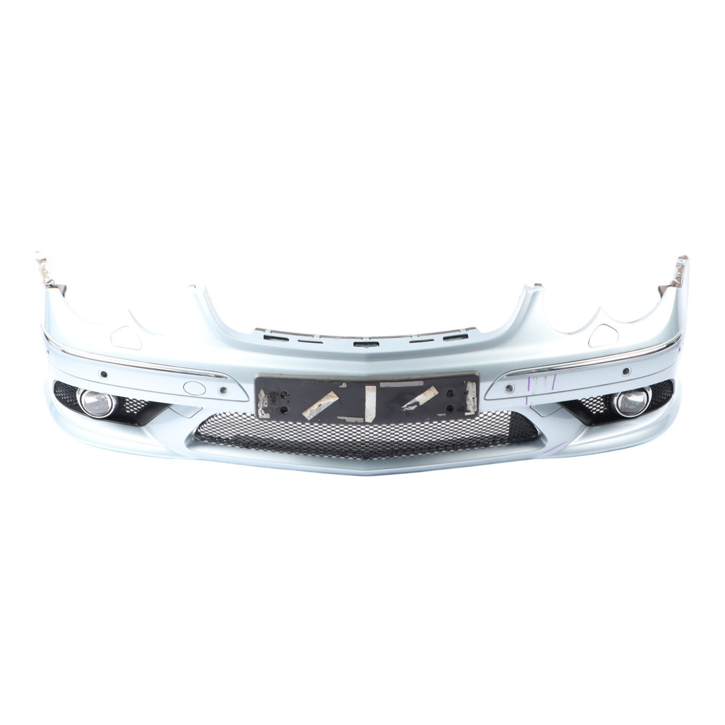 Mercedes W209 Front Bumper AMG Trim Panel Cover Tellurium Silver Metallic - 762