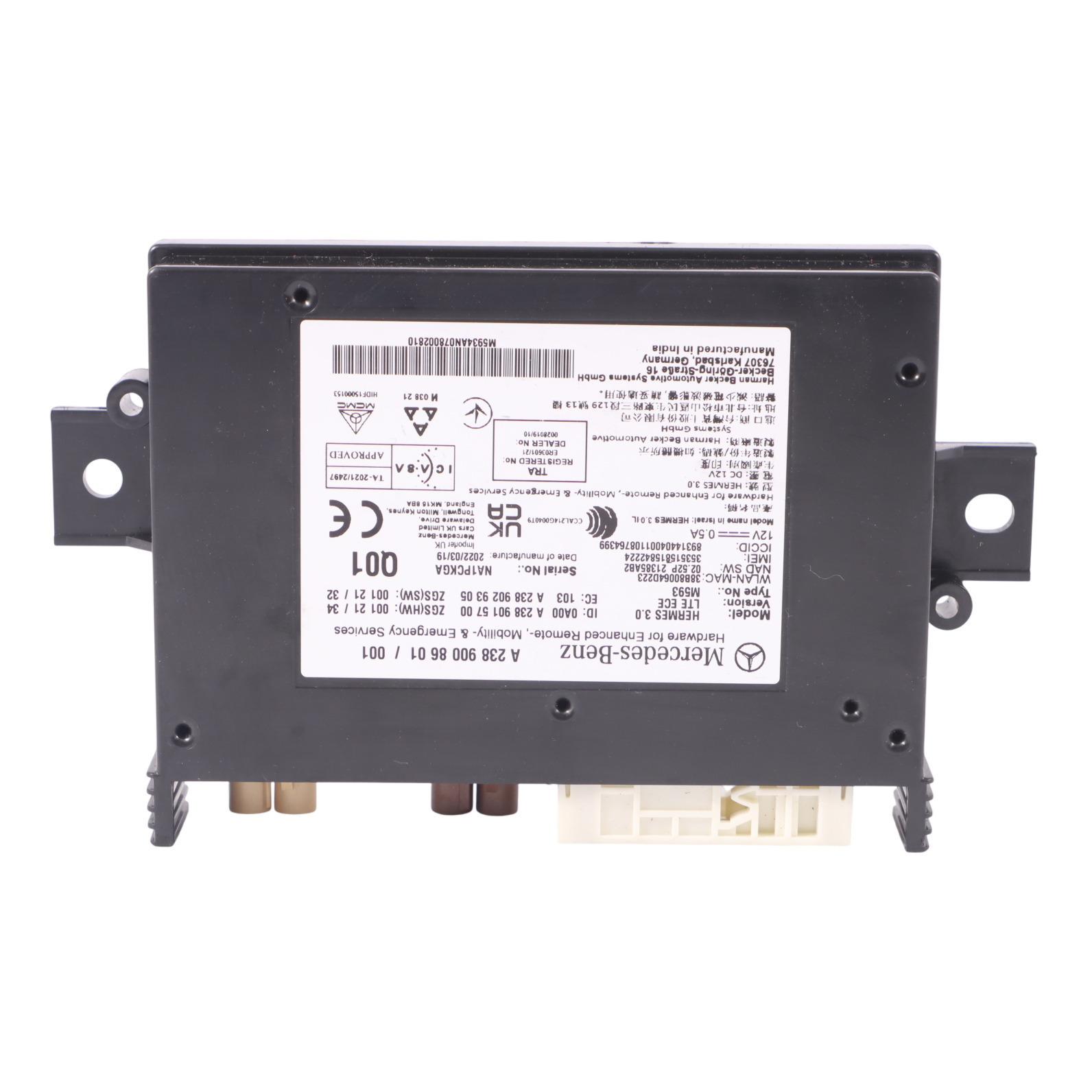 Kommunikations Modul Mercedes W177 W205 W213 X253 Hermes LTE Einheit A2389008601