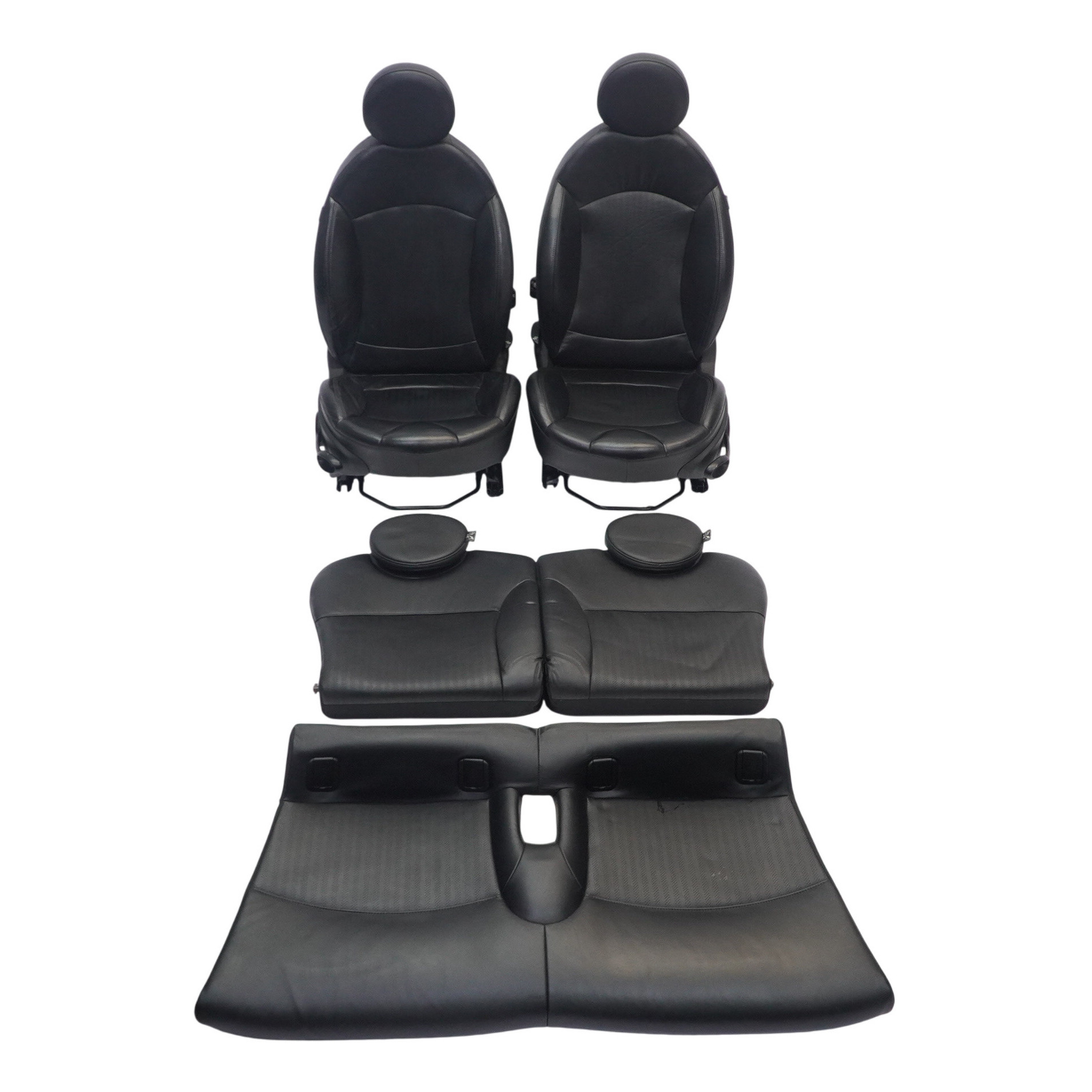 Leather Seats Mini Cooper R56 Sport Full Black Leather Interior Seat Front Rear