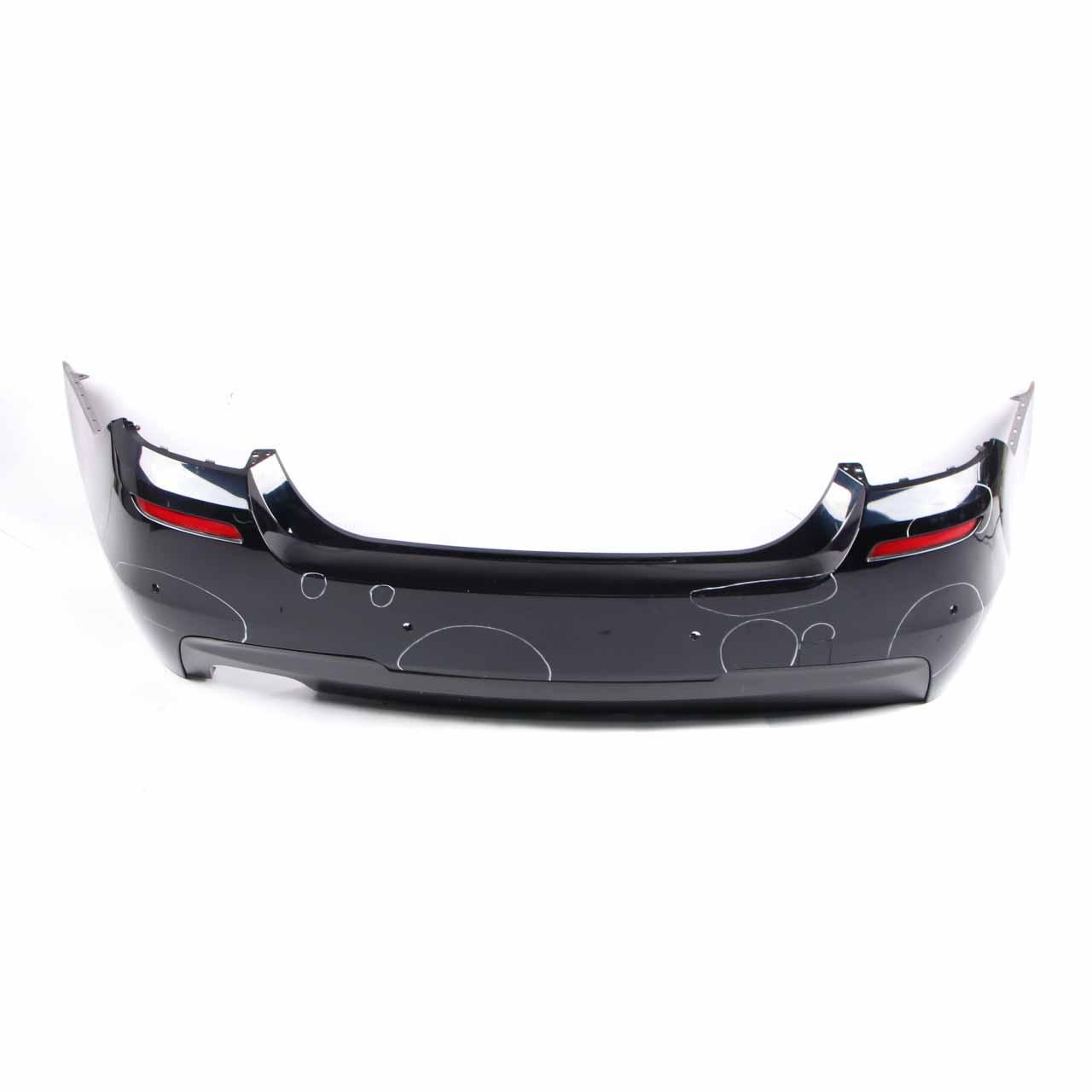 BMW F10 Rear Bumper Panel M Sport PDC Covering Carbon Black Metallic - 416