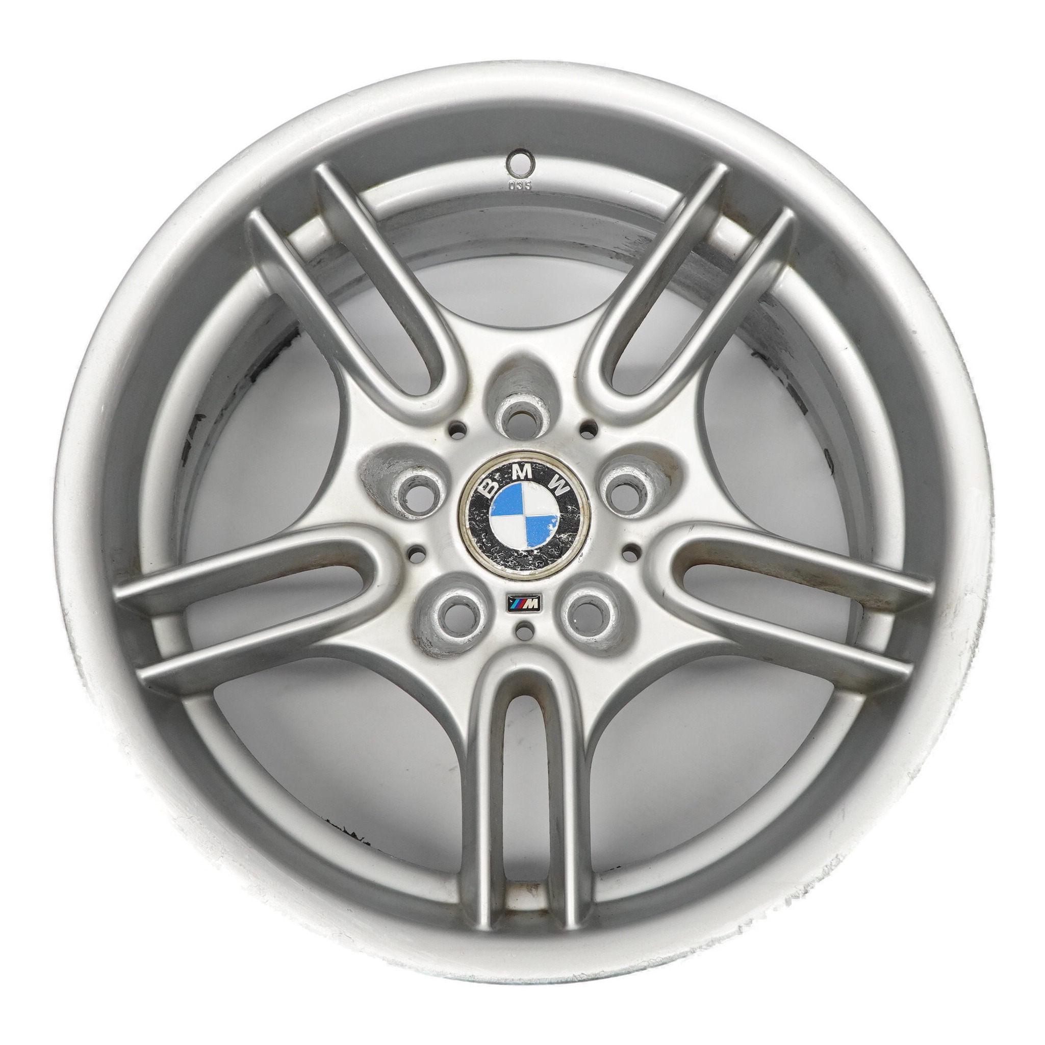 BMW E39 Rear Silver Alloy Wheel Rim 17" 9J ET:26 M Parallel Spoke 66 2229035