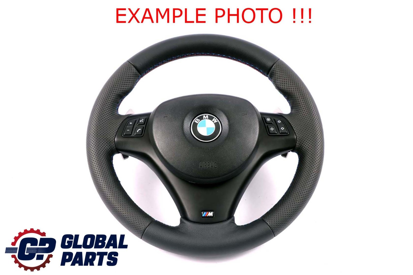 BMW E90 E92 E93 M3 NEW Black Leather M-Sport Thick Steering Wheel Paddle Shift