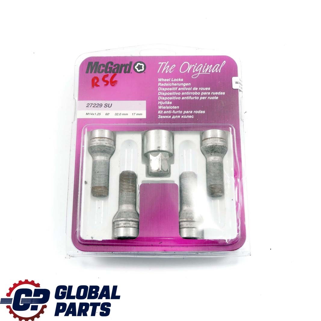 Mini F56 Set Locking Wheel Bolt Locks Security Nut McGard M14x1.25 27229 SU