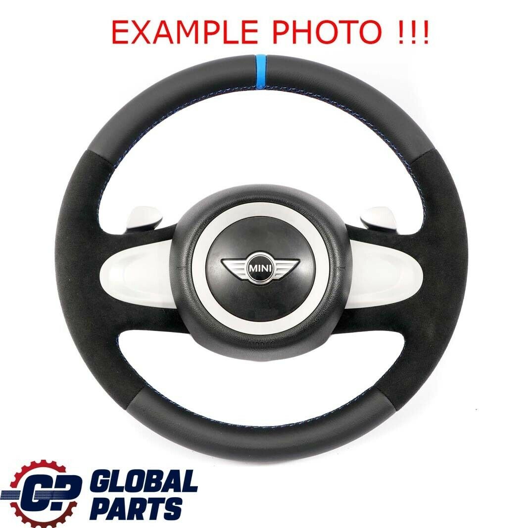 Mini Cooper R56 NEW Black Leather / Alcantara Sport Look Steering Wheel Paddle