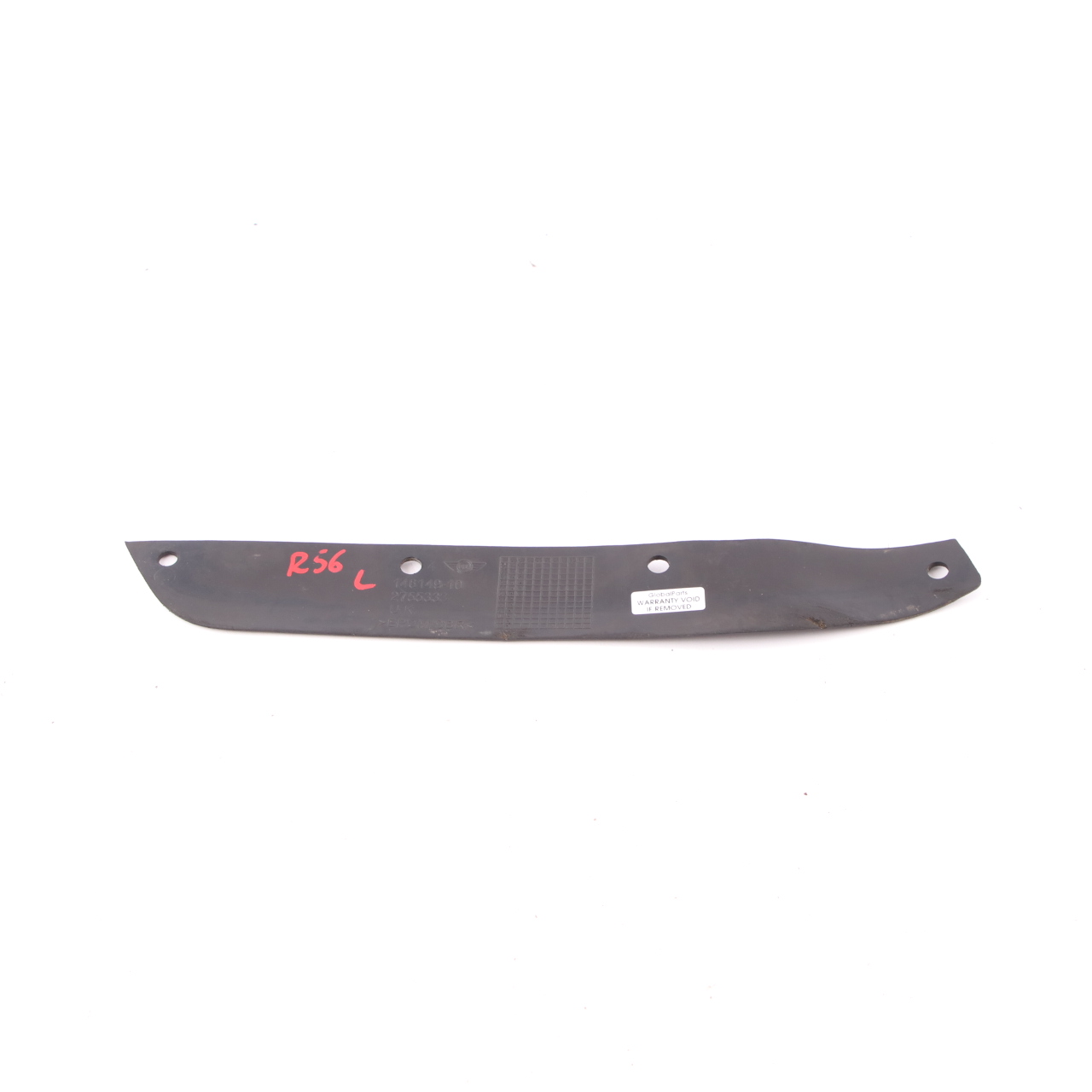 Mini R55 R56 Deflector Lip Left N/S Bumper Front Black 2755333