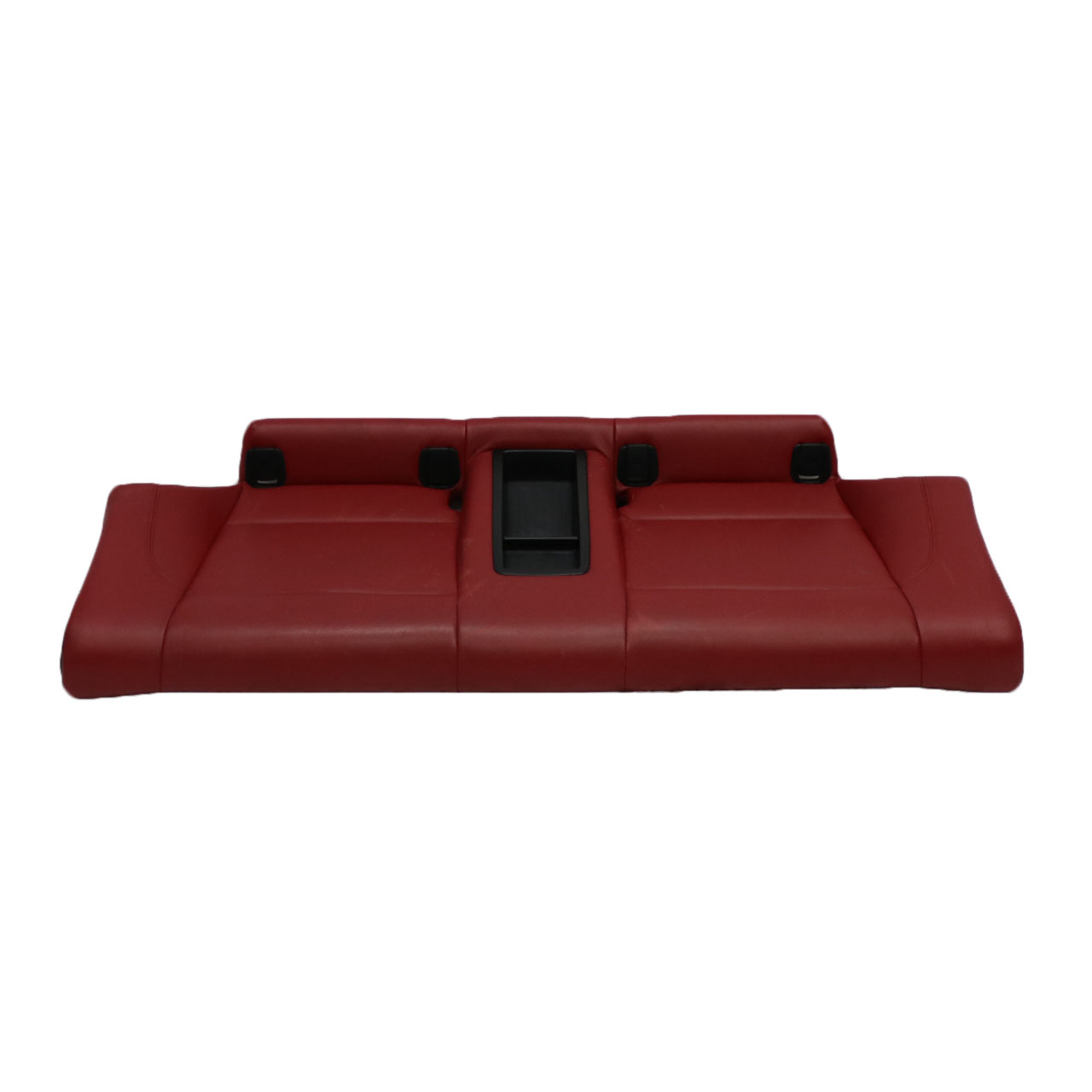 BMW E82 Asiento Trasero Banco Sofá Funda Cuero Boston Rojo NO GENUINO CUERO