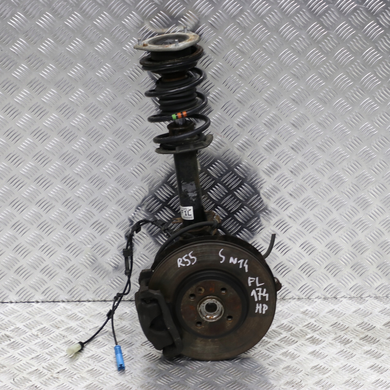 Mini R55 Clubman S N14 Front Left N/S Spring Strut Leg Brake Suspension Hub