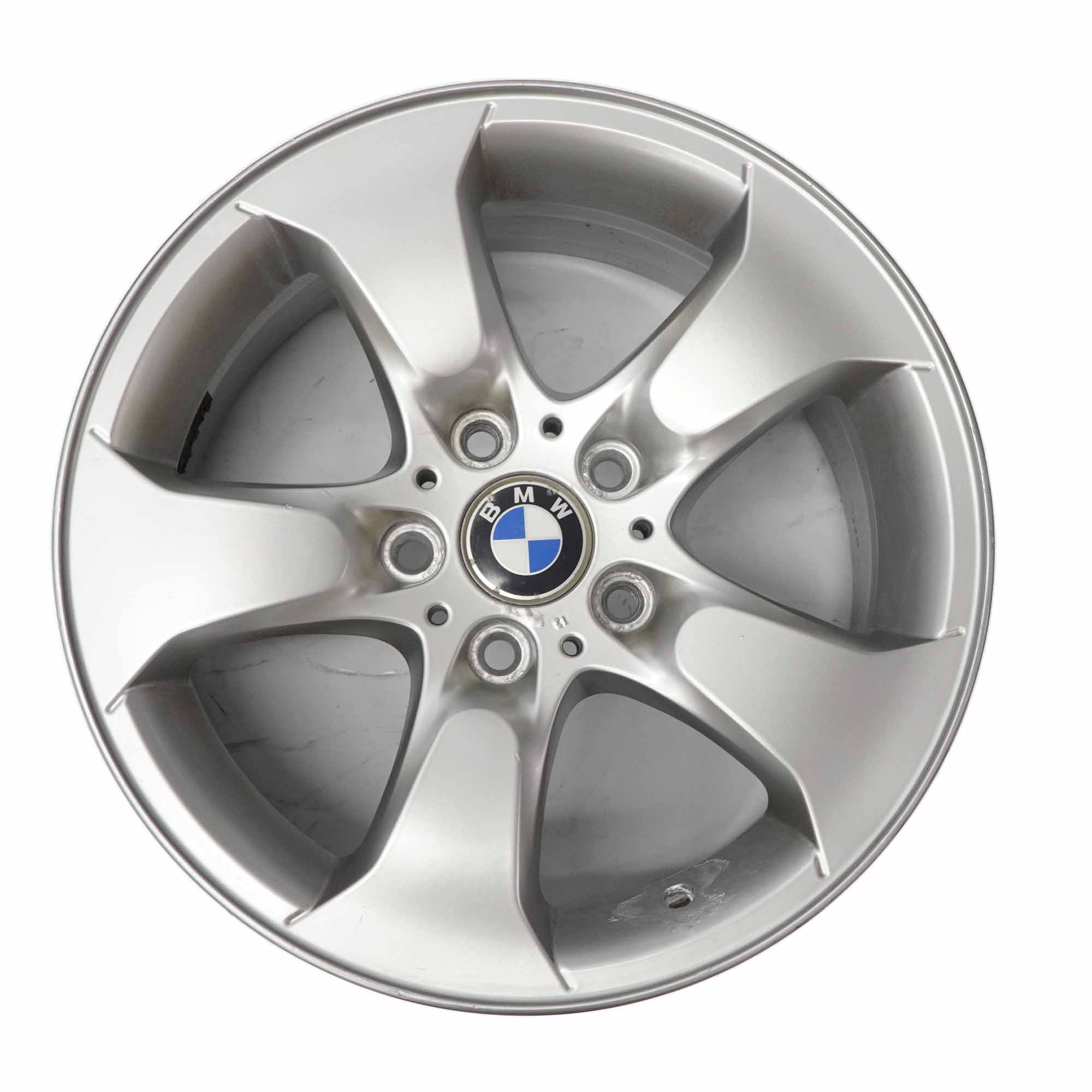 BMW X3 er E83 Silber Alufelge Alu Felge 17" Sternspeiche 204 ET:46 8J 3417393