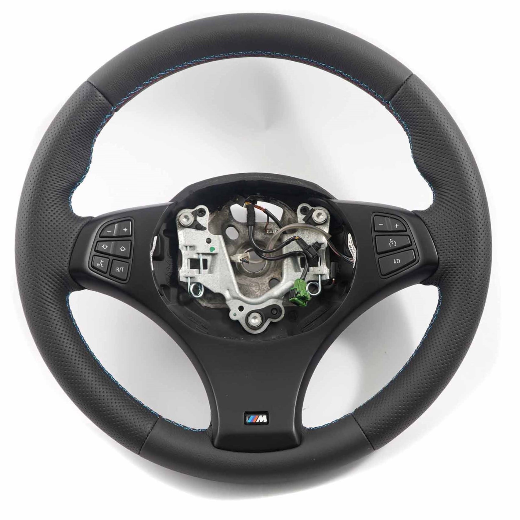 BMW X3 Series E83 NEW Black Leather M Sport Steering Wheel M-tricolored Threads