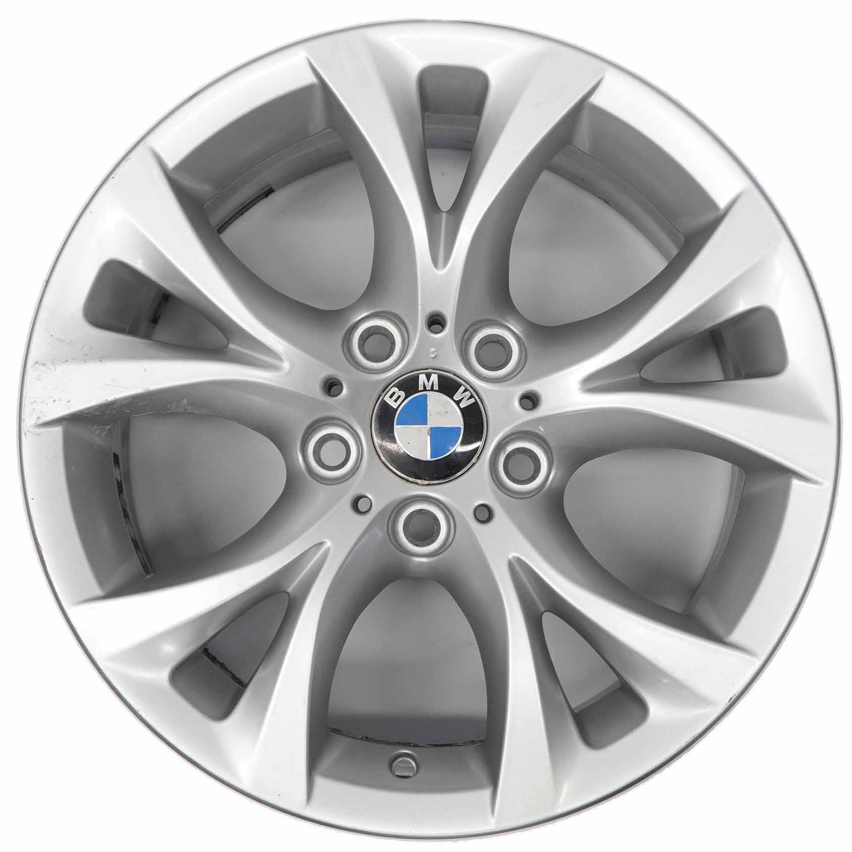 BMW X3 E83 Silberne Leichtmetall felge 17" V-Speiche 279 8J ET:46 3451879