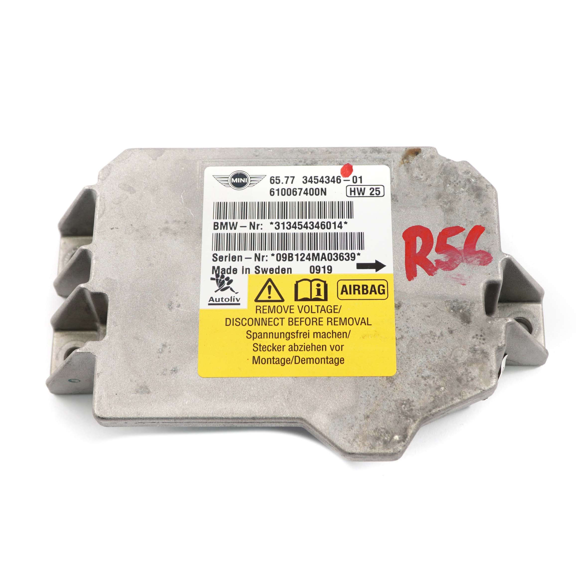 *Mini Cooper One R55 R56 R58 R60 R61 ECU Steuergerät Modul 3454346