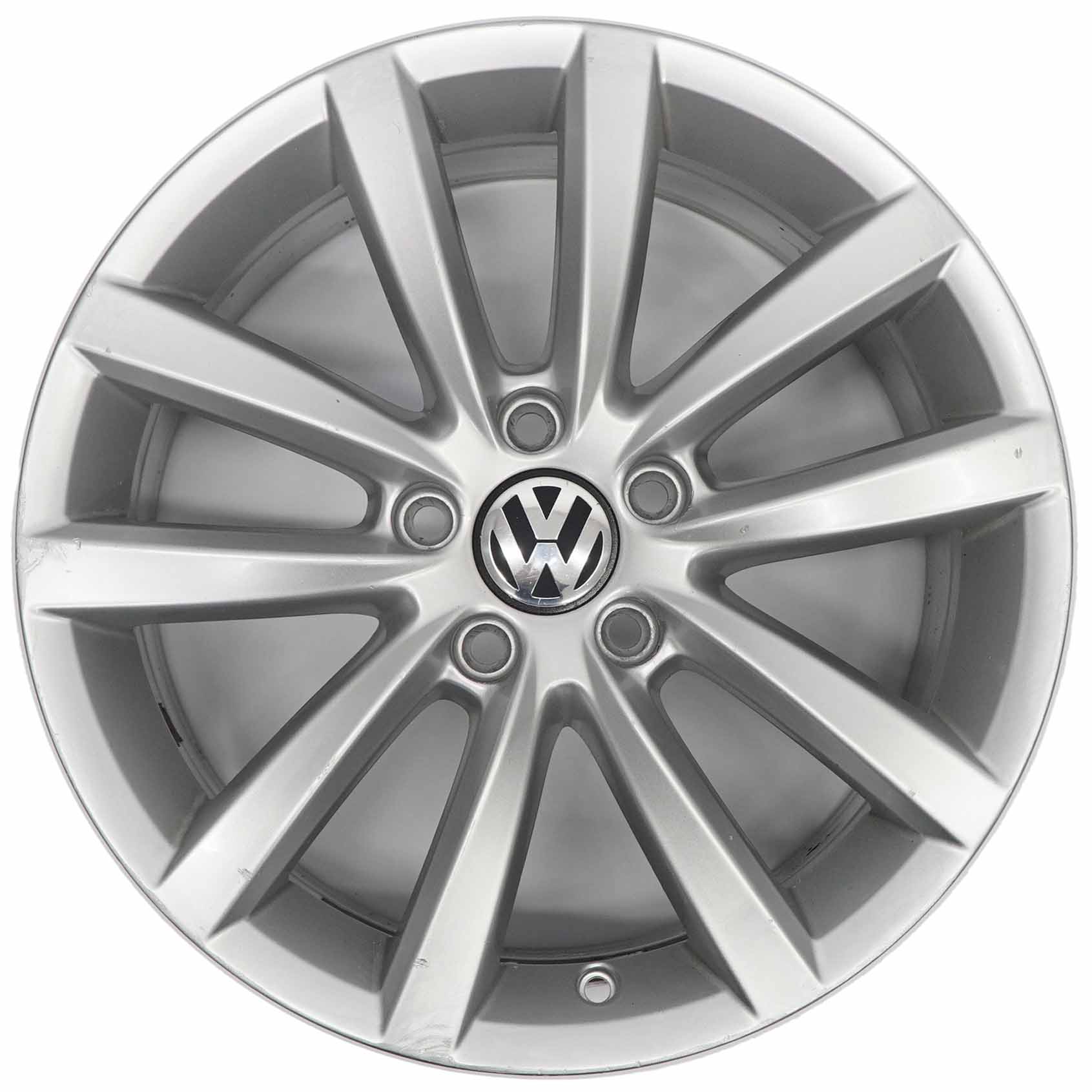 VW Volkswagen Passat B7 Silberne Leichtmetallfelge 17" ET:47 7,5J 3AA601025AD