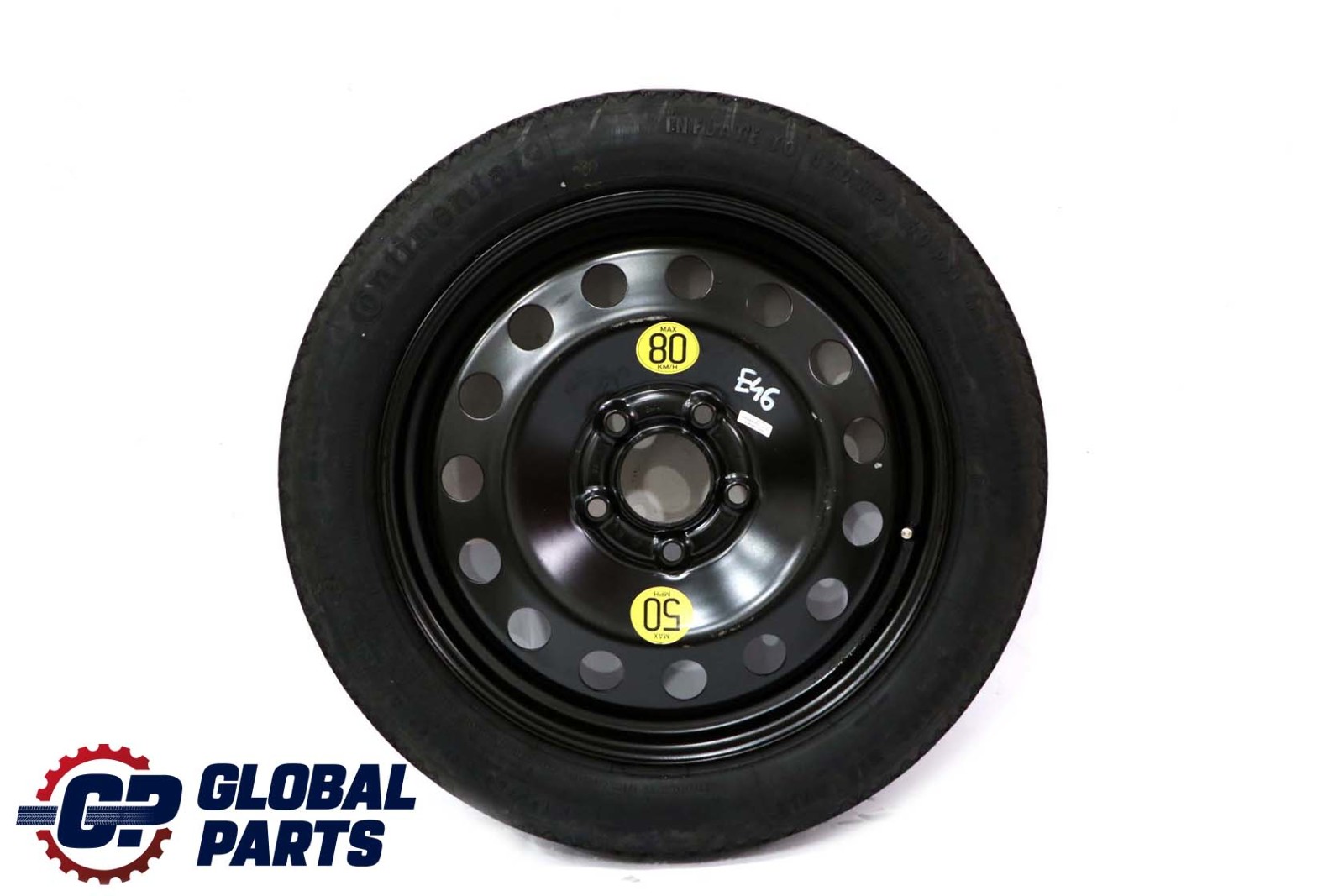 BMW 3 Series E46 Compact Spare Wheel Steel Black 17" ET:30 3.5J 125/80 6750007