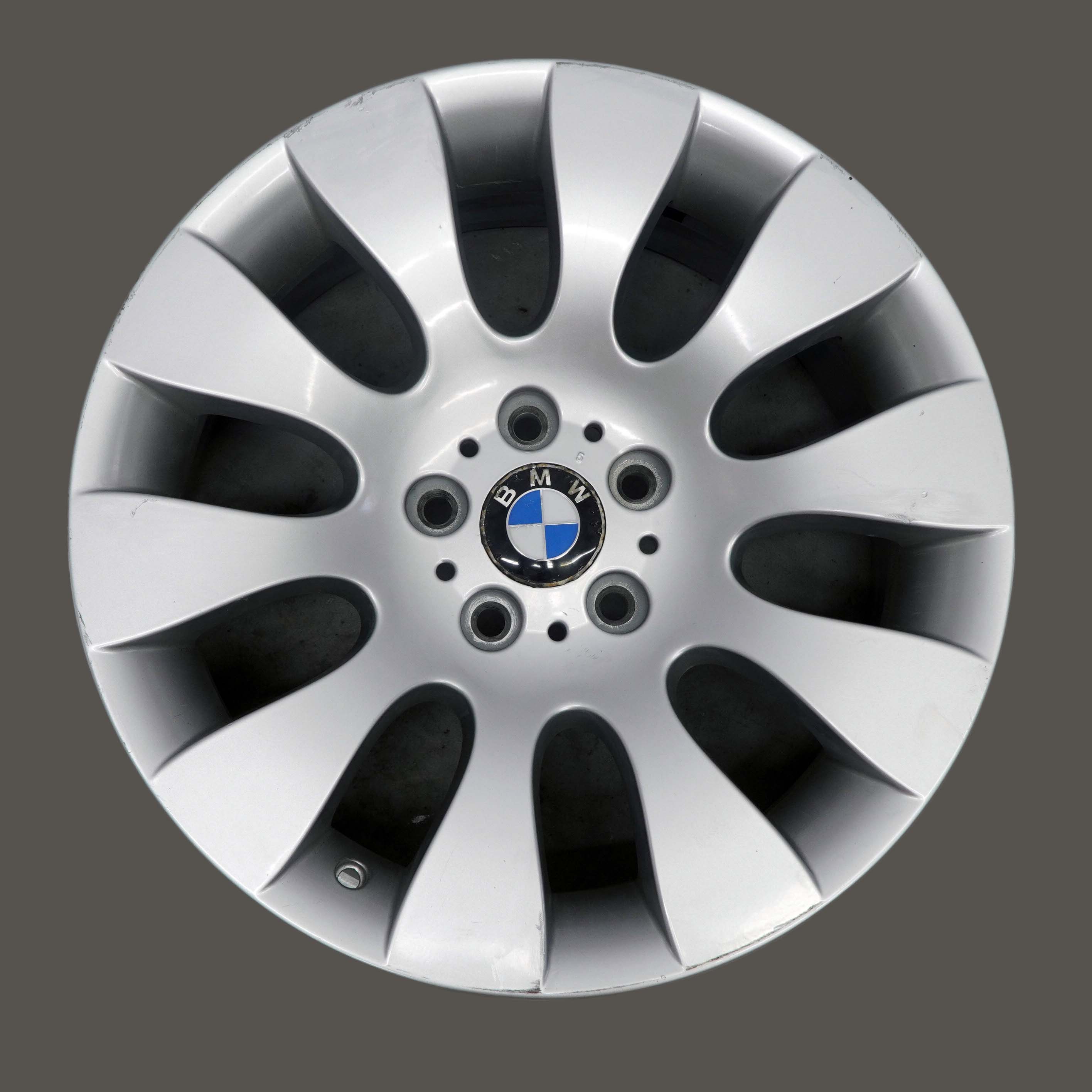 BMW E65 Silver Light Alloy Wheel Rim 18" Ellipsoid Styling 91 8J ET:24 6753237